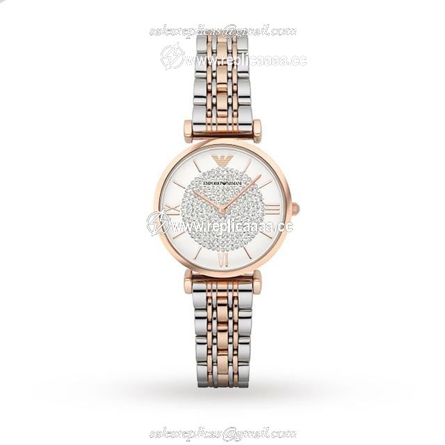 Emporio Armani T-Bar Two Tone Ladies details AR1926 1 Emporio Armani T-Bar Two Tone Ladies details AR1926