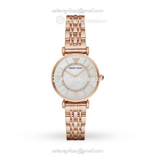 Emporio Armani T-Bar Rose Gold Tone Bracelet Ladies details AR1909
