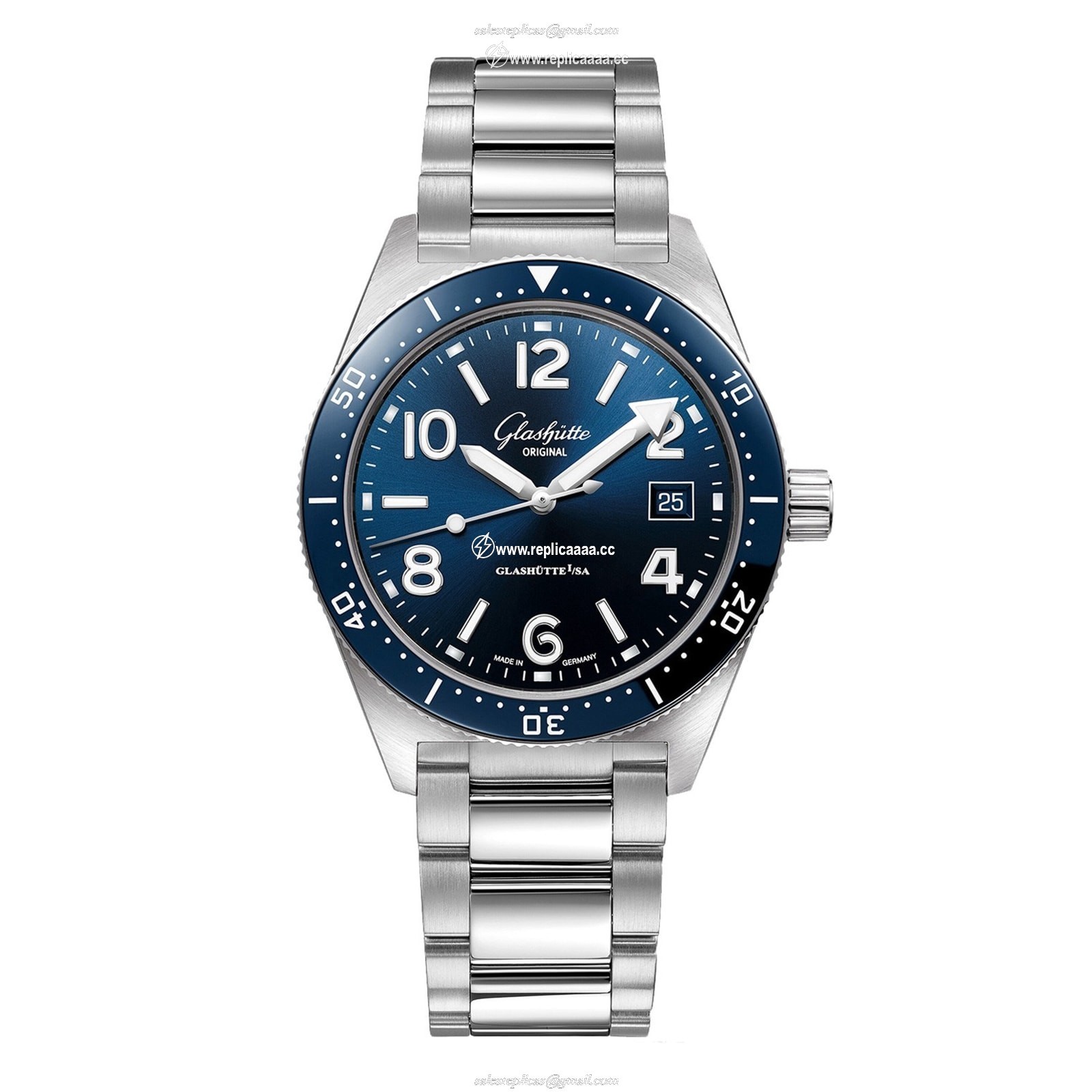 Glashutte Original Original SeaQ 39.5mm Mens details Blue 1-39-11-09-81-70