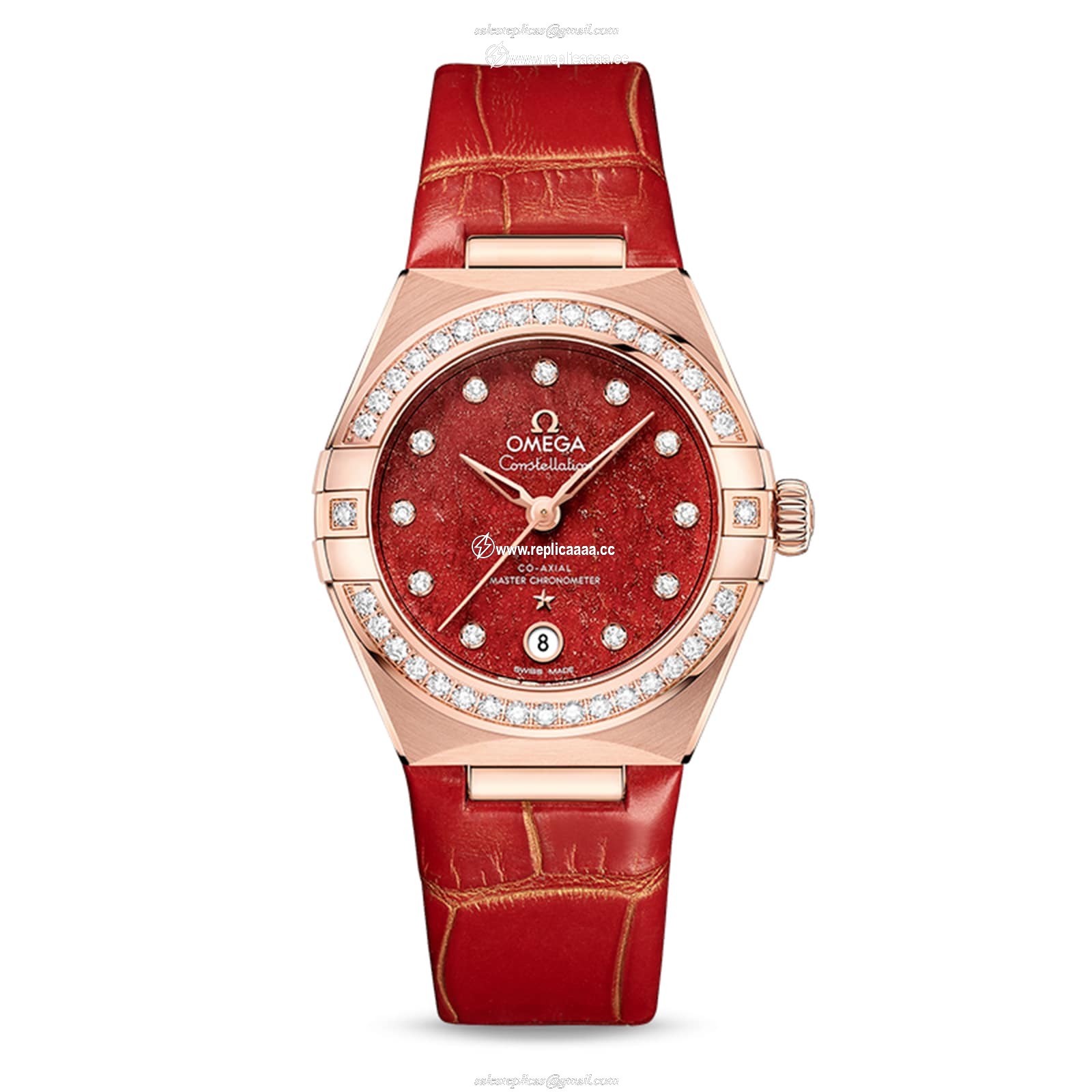 Omega Constellation Co-Axial Master Chronometer 29mm Ladies details Red O13158292099005 1 Omega Constellation Co-Axial Master Chronometer 29mm Ladies details Red O13158292099005