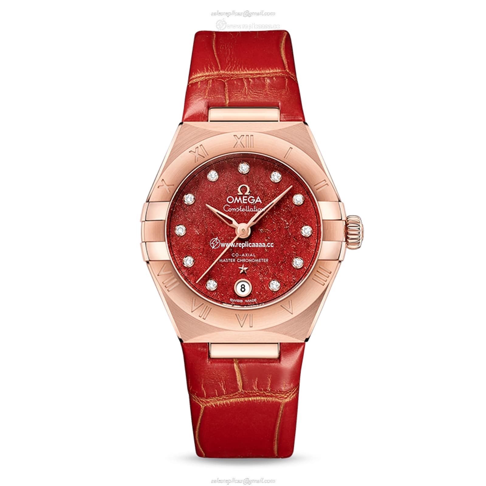 Omega Constellation Co-Axial Master Chronometer 29mm Ladies details Red O13153292099003 1 Omega Constellation Co-Axial Master Chronometer 29mm Ladies details Red O13153292099003