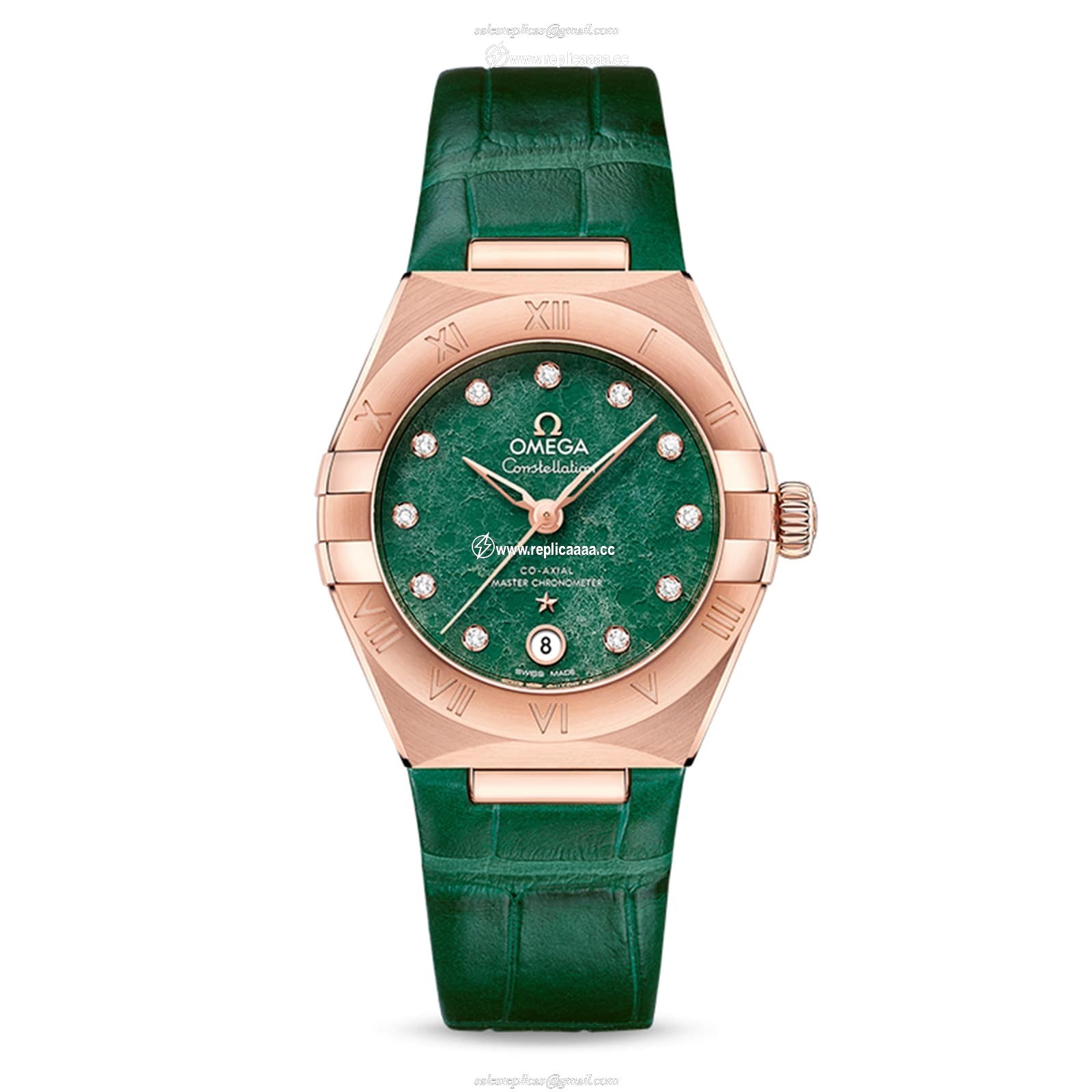 Omega Constellation Co-Axial Master Chronometer 29mm Ladies details Green O13153292099002 1 Omega Constellation Co-Axial Master Chronometer 29mm Ladies details Green O13153292099002