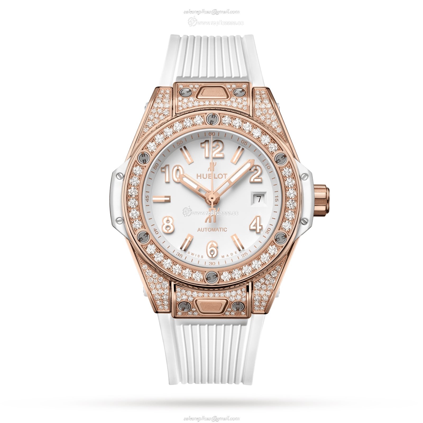Hublot Big Bang One Click King Gold White Pave 33mm details 485.OE.2080.RW.1604 1 Hublot Big Bang One Click King Gold White Pave 33mm details 485.OE.2080.RW.1604