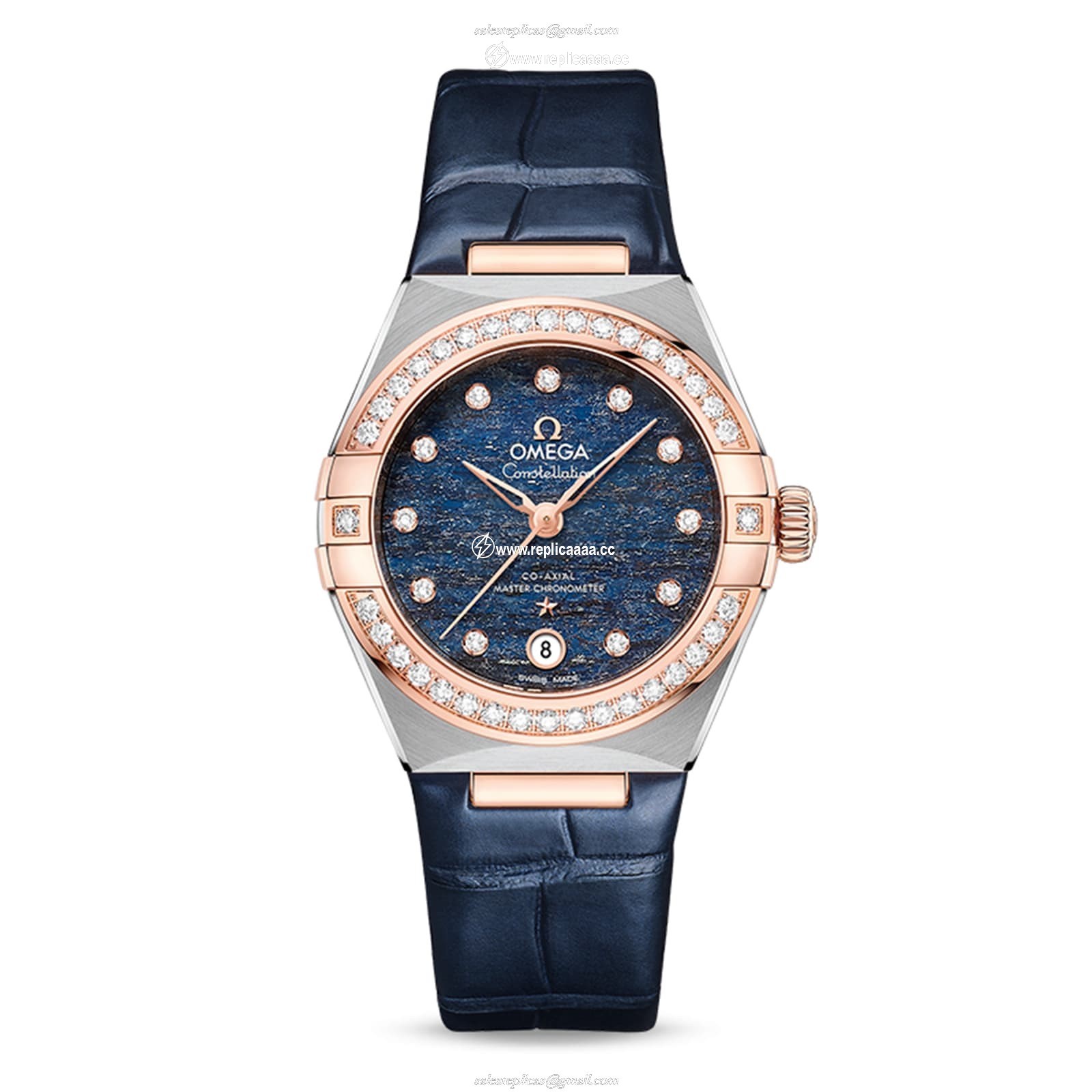 Omega Constellation Co-Axial Master Chronometer 29mm Ladies details Blue O13128292099003 1 Omega Constellation Co-Axial Master Chronometer 29mm Ladies details Blue O13128292099003