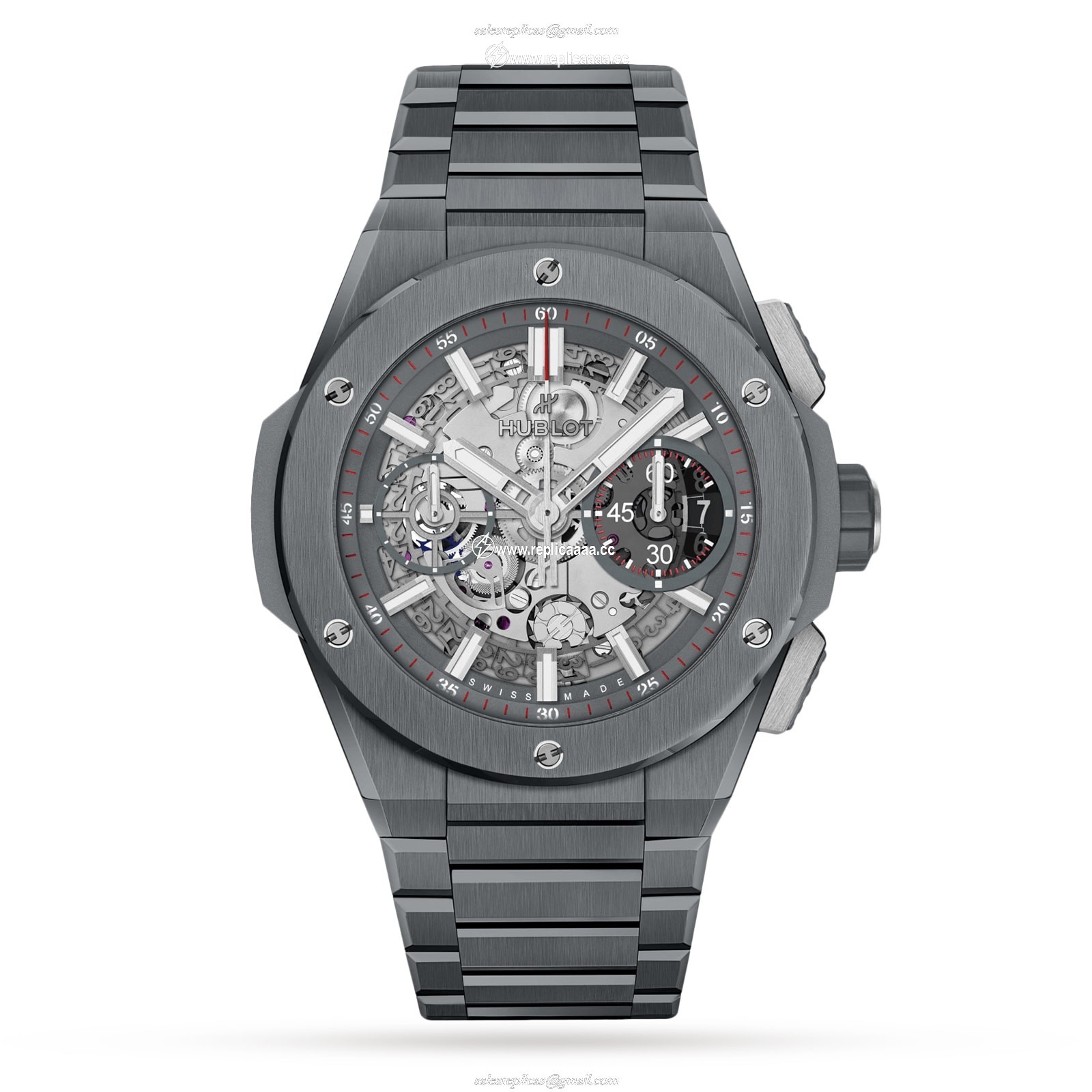Hublot Big Bang Integrated Grey Ceramic 42mm Mens details 451.FX.6923.FX 1 Hublot Big Bang Integrated Grey Ceramic 42mm Mens details 451.FX.6923.FX