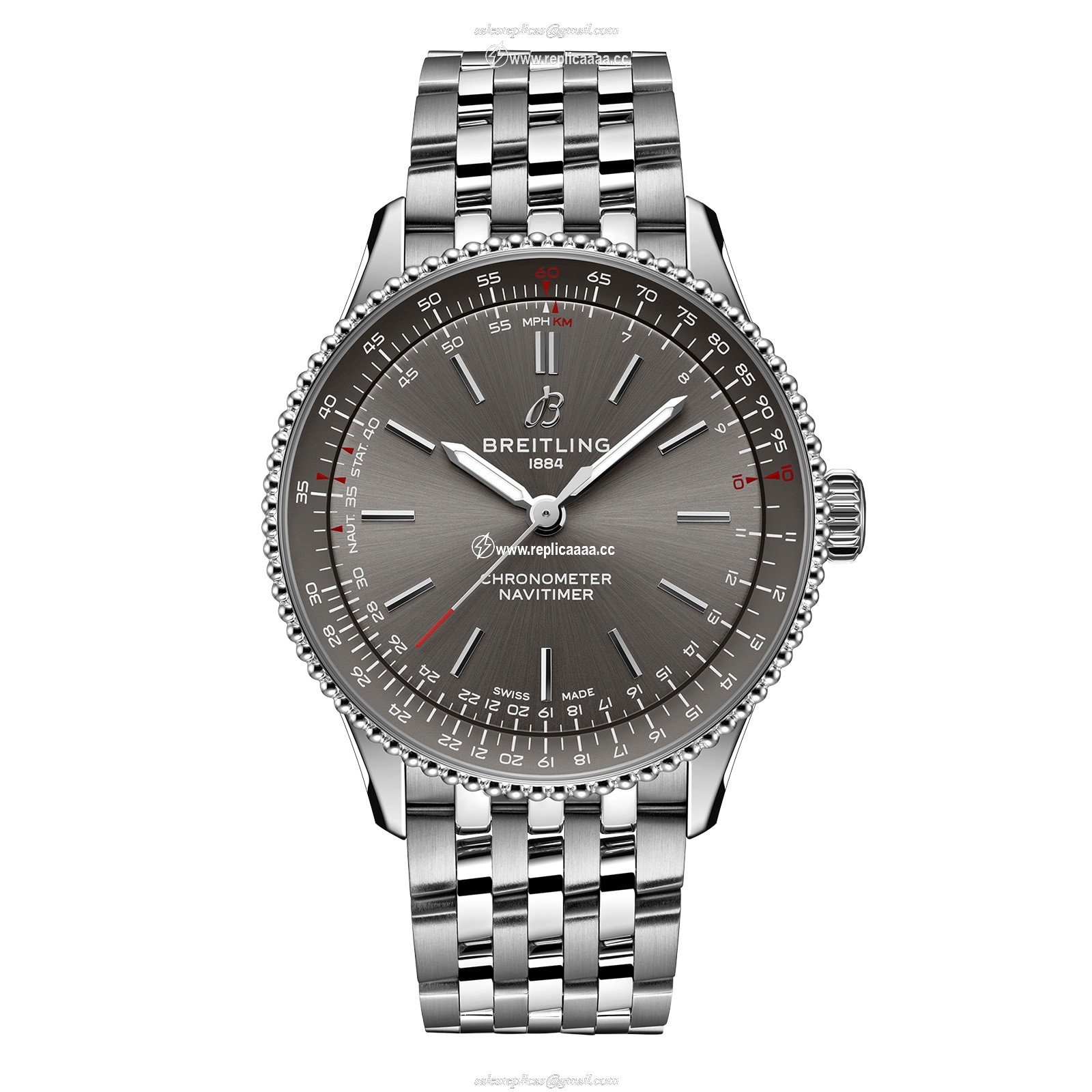 Breitling Navitimer 36mm Ladies details Grey A17327381B1A1