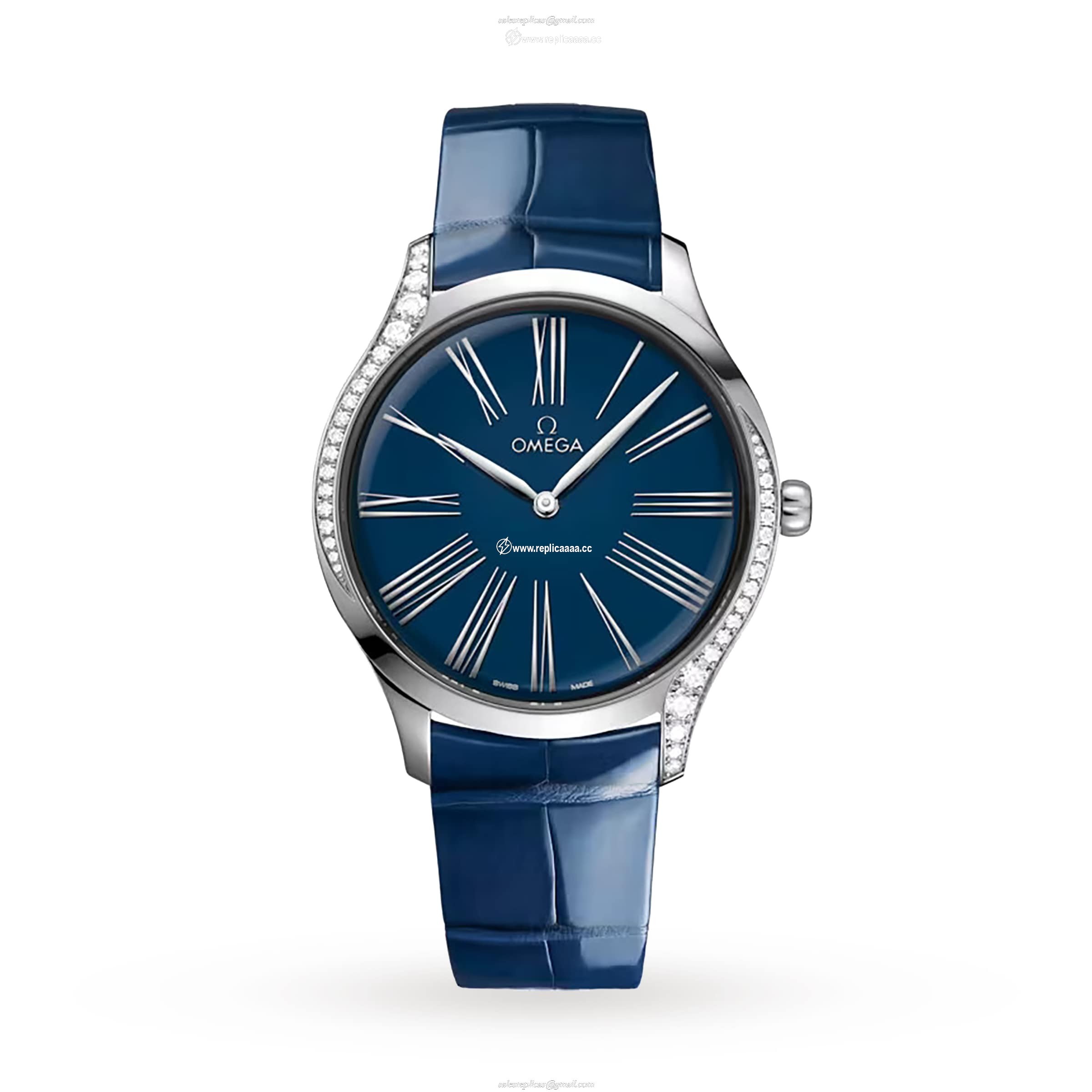 Omega De Ville Tresor 39mm Steel On Leather Strap O42818396003001 1 Omega De Ville Tresor 39mm Steel On Leather Strap O42818396003001