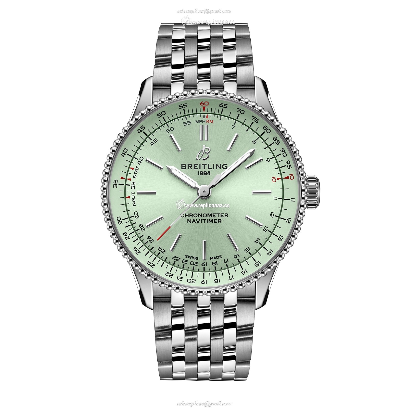 Breitling Navitimer 36mm Ladies details Green A17327361L1A1