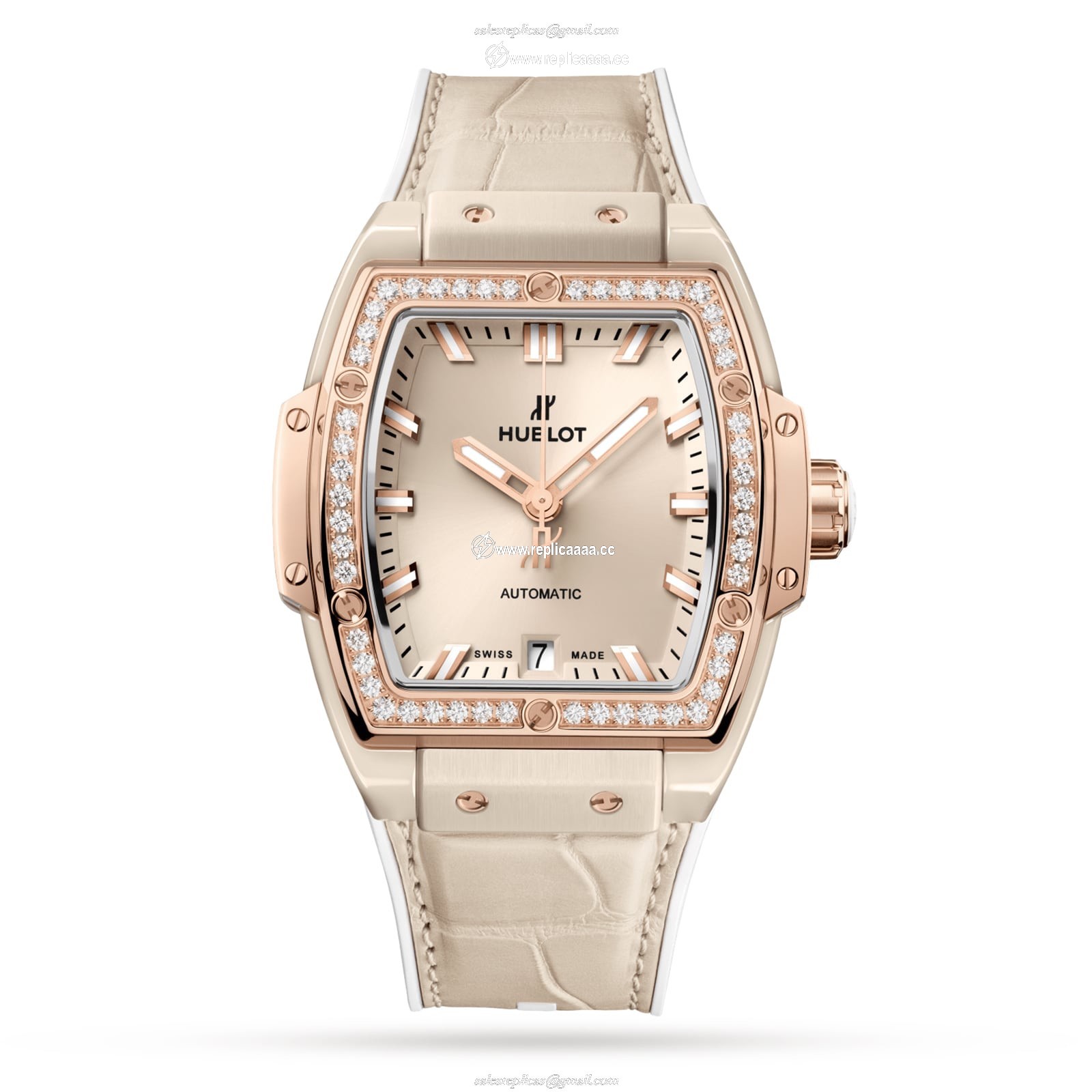 Hublot Spirit Of Big Bang Beige Ceramic King Gold Diamonds 39mm details 665.CZ.898B.LR.1204 1 Hublot Spirit Of Big Bang Beige Ceramic King Gold Diamonds 39mm details 665.CZ.898B.LR.1204
