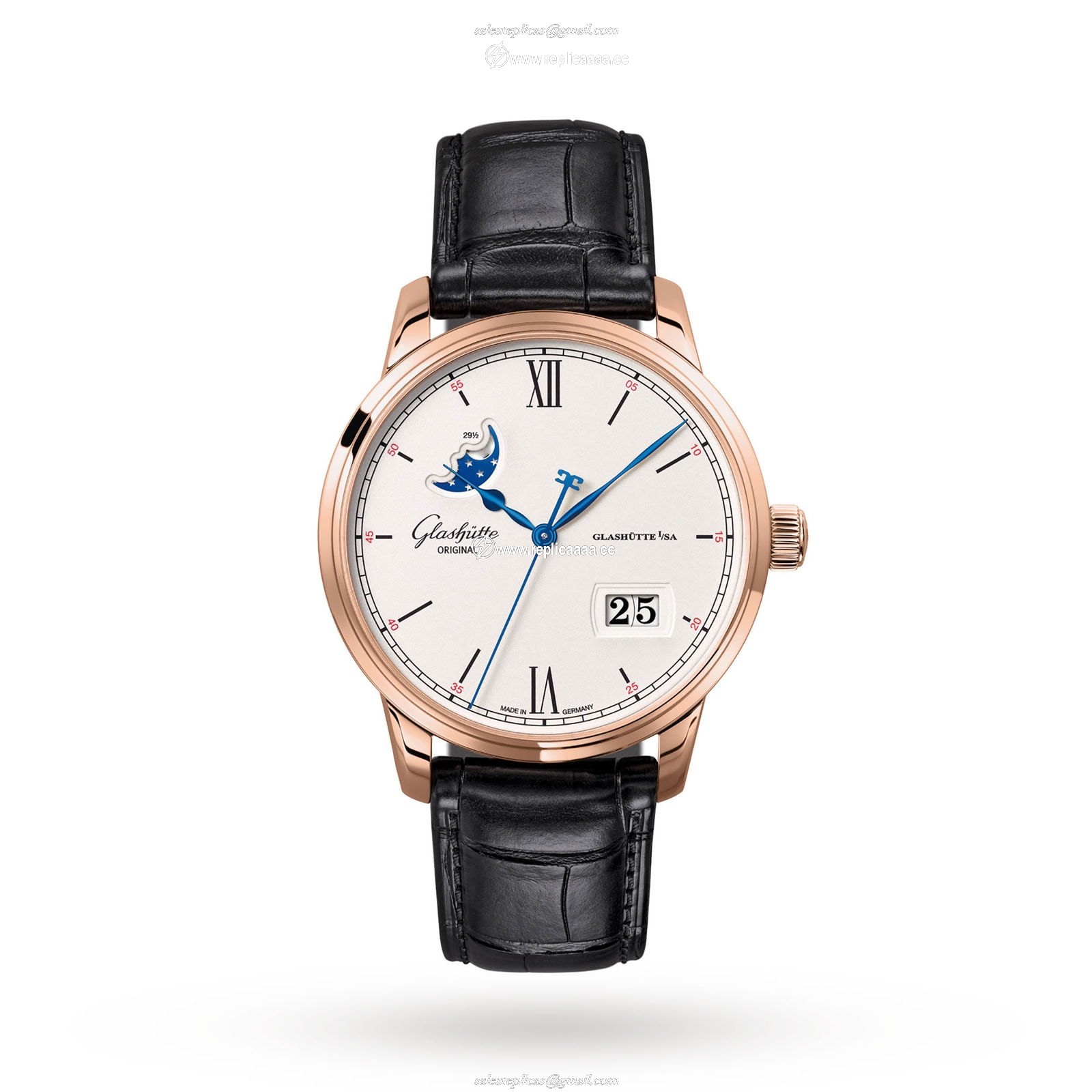 Glashutte Original Senator Excellence Panorama Date Moon Phase Mens details 1-36-04-02-05-30