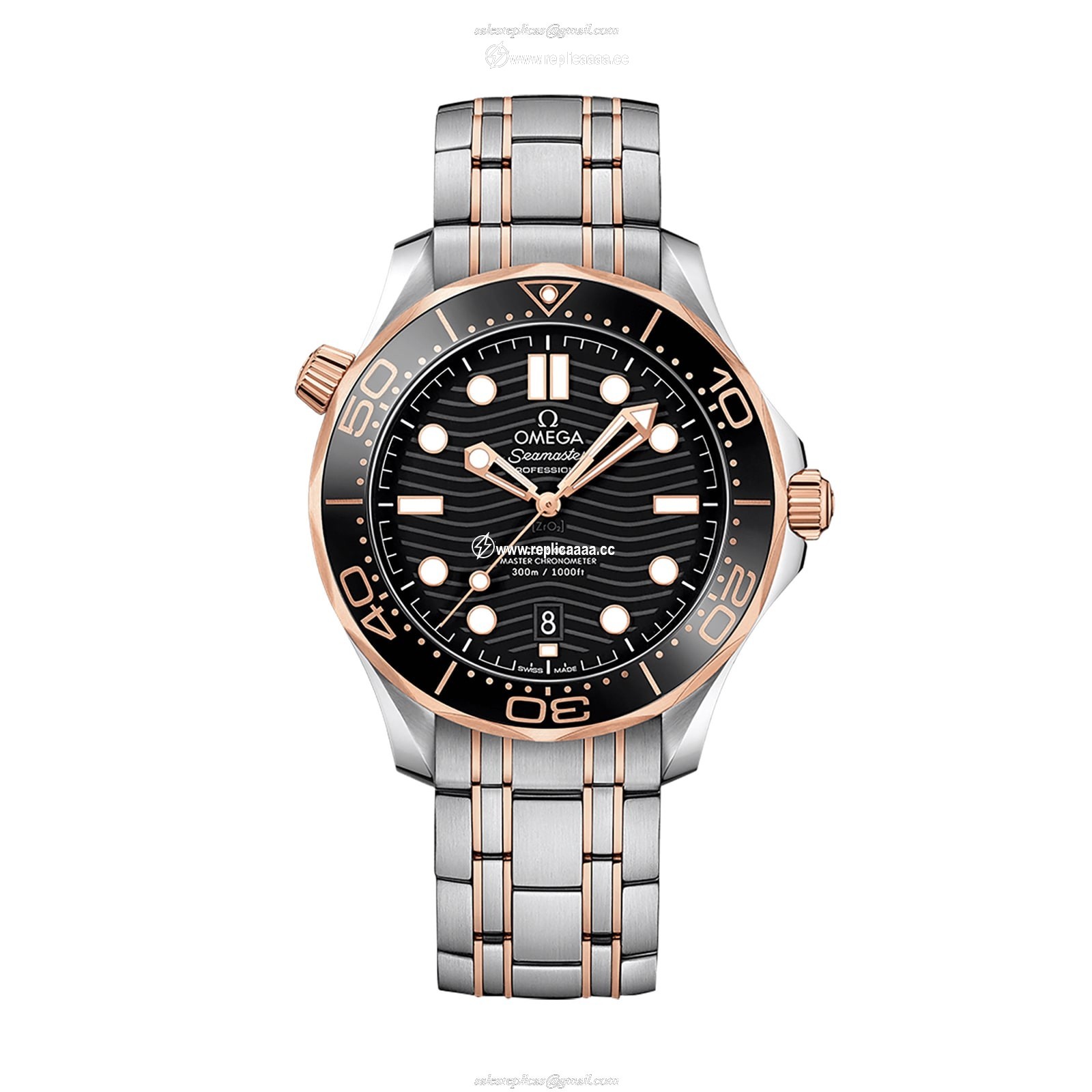 Omega Seamaster Diver 300 Co-Axial Mens details O21020422001001