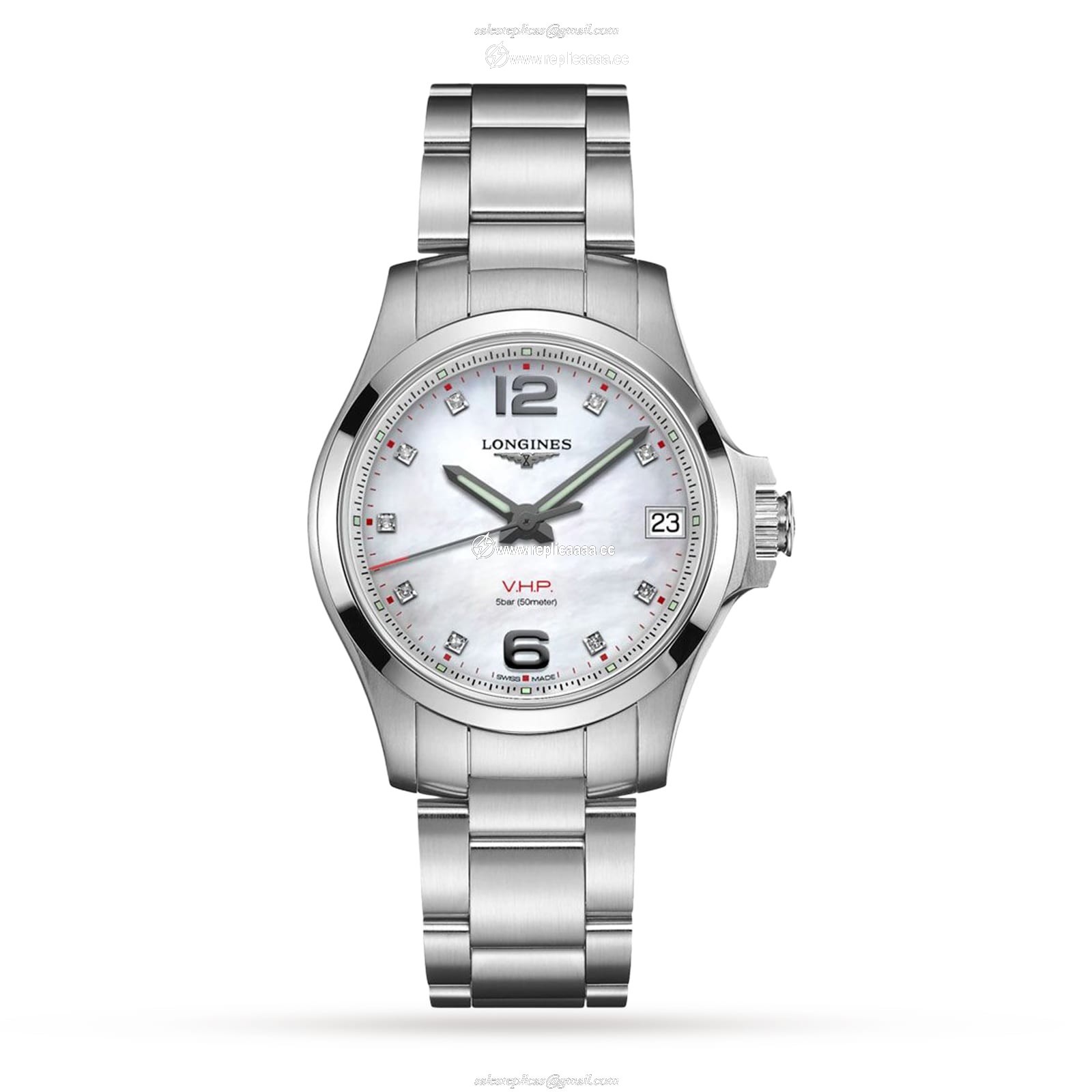 Longines Conquest VHP 36mm MOP Dial Ladies details L33164876