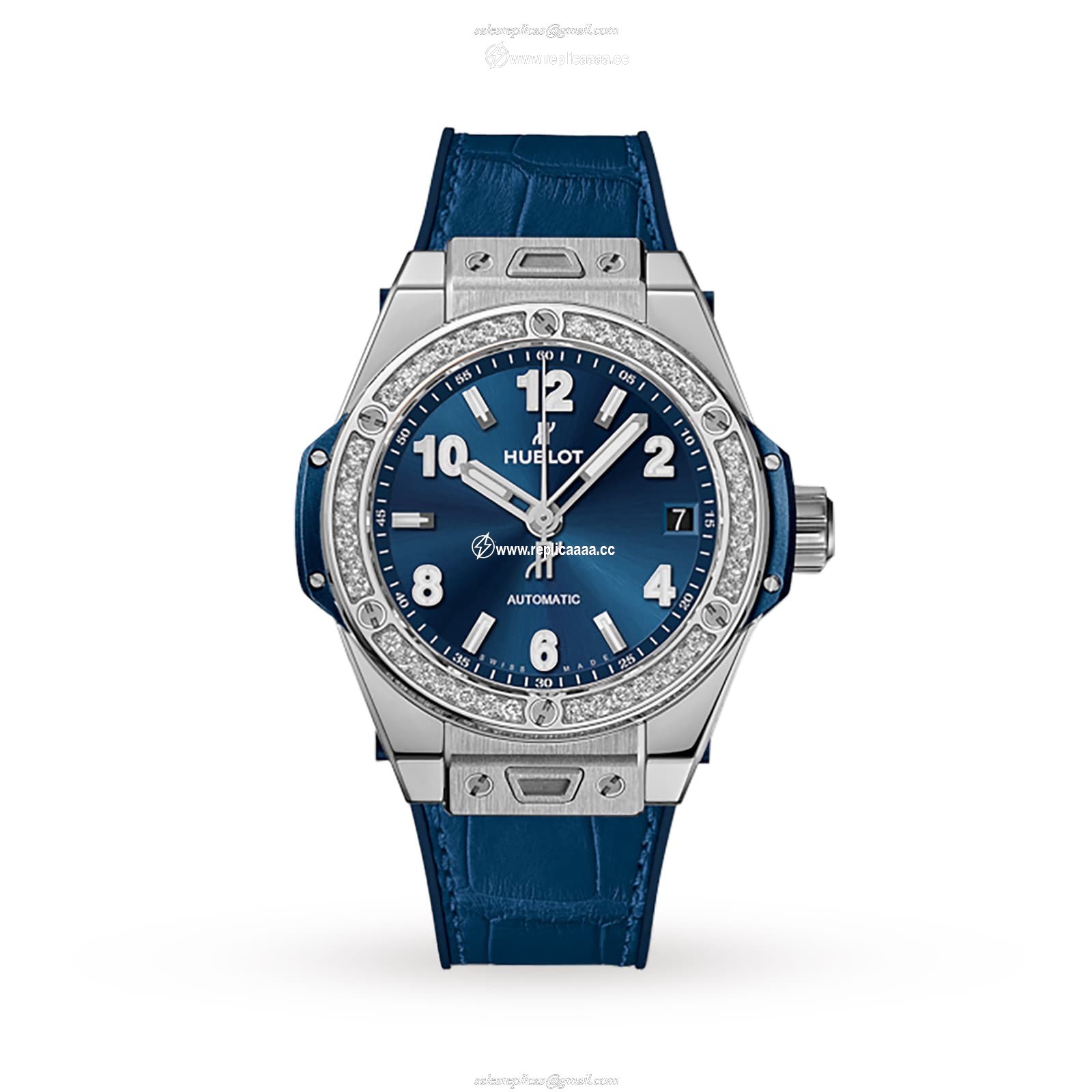 Hublot Big Bang One Click Steel Blue Diamonds Automatic 39mm 465.SX.7170.LR.1204 1 Hublot Big Bang One Click Steel Blue Diamonds Automatic 39mm 465.SX.7170.LR.1204