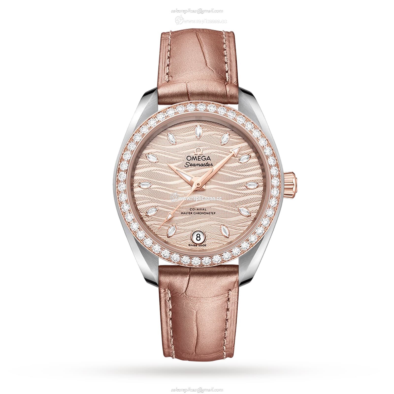 Omega Seamaster Aqua Terra Co-Axial 34mm Ladies details O22028342059001