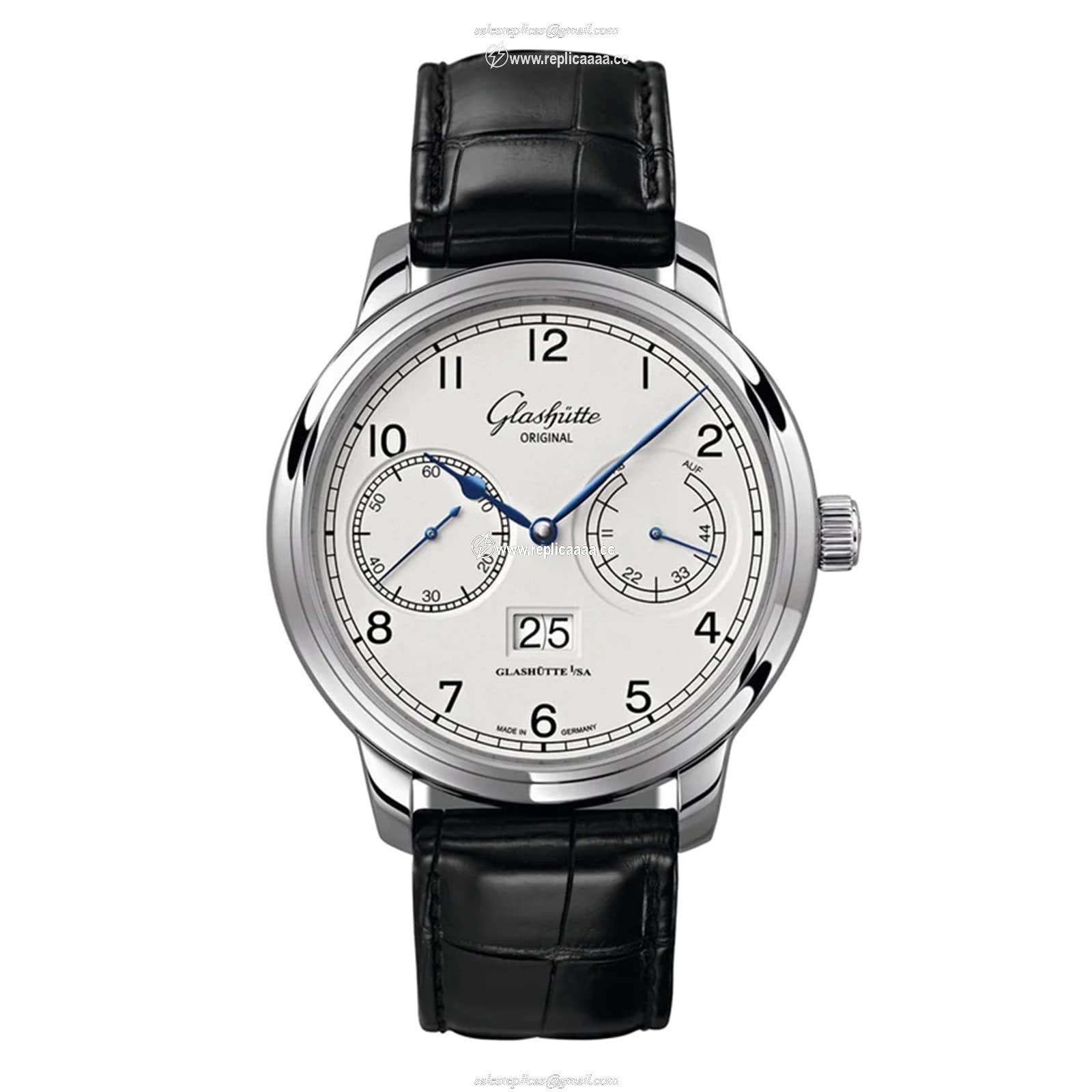 Glashutte Original Senator Observer 44mm Mens details White 1-00-14-05-02-04