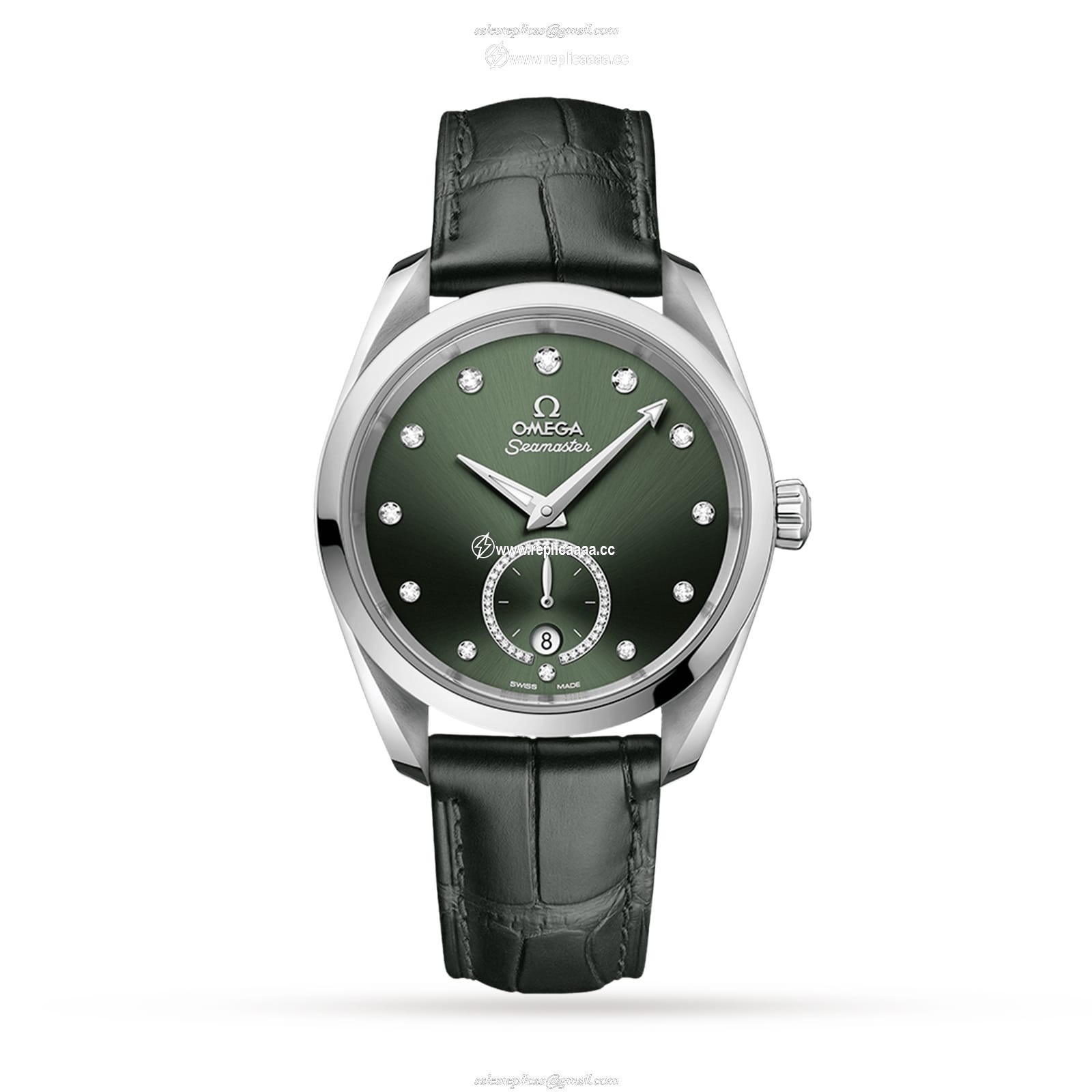 Omega Aquaterra 150m Co-Axial Master Collection 38mm Ladies details O22013382060001