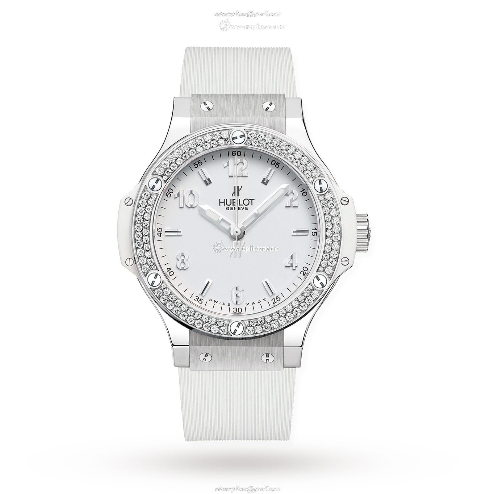Hublot Big Bang Steel White Diamonds 38mm 361.SE.2010.RW.1104 1 Hublot Big Bang Steel White Diamonds 38mm 361.SE.2010.RW.1104