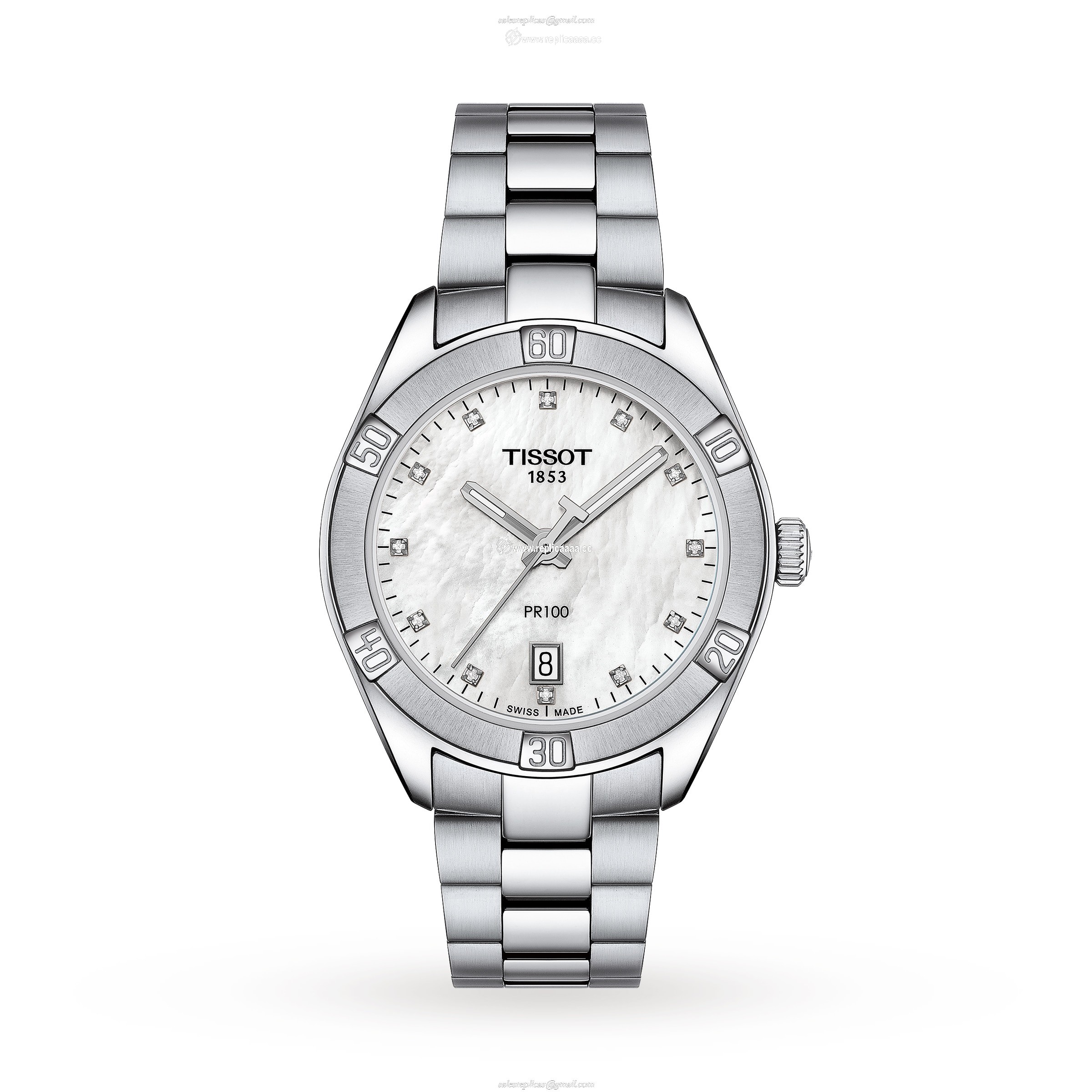 Tissot T-Classic PR100 Sport Chic 36mm Ladies details T1019101111600 1 Tissot T-Classic PR100 Sport Chic 36mm Ladies details T1019101111600