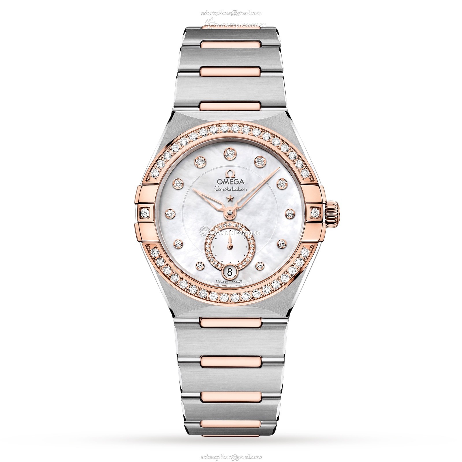 Omega Constellation Co-Axial Master Chronometer Small Seconds 34mm Ladies details O13125342055001 1 Omega Constellation Co-Axial Master Chronometer Small Seconds 34mm Ladies details O13125342055001