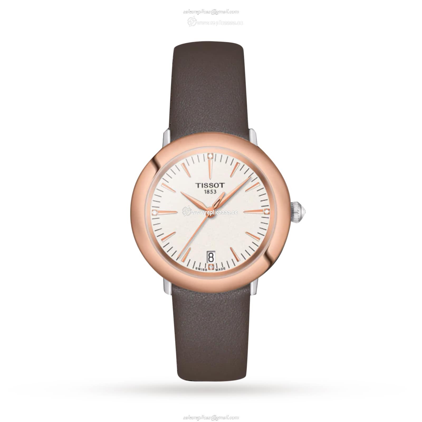 Tissot T-Gold Glendora 18K Gold 33mm Ladies details Cream T9292104626600 1 Tissot T-Gold Glendora 18K Gold 33mm Ladies details Cream T9292104626600
