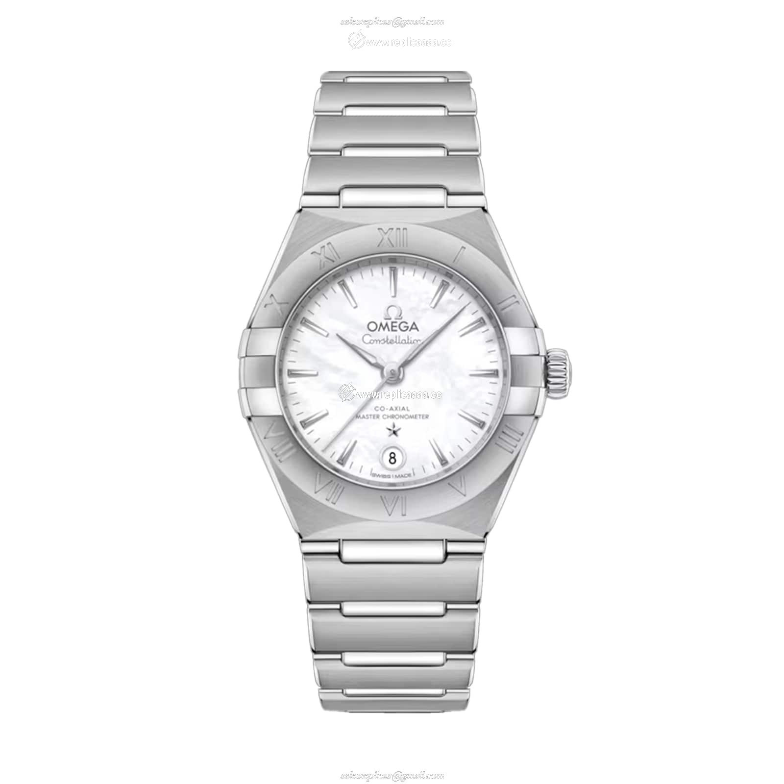 Omega Constellation 29mm Steel on Steel Ladies details O13110292005001
