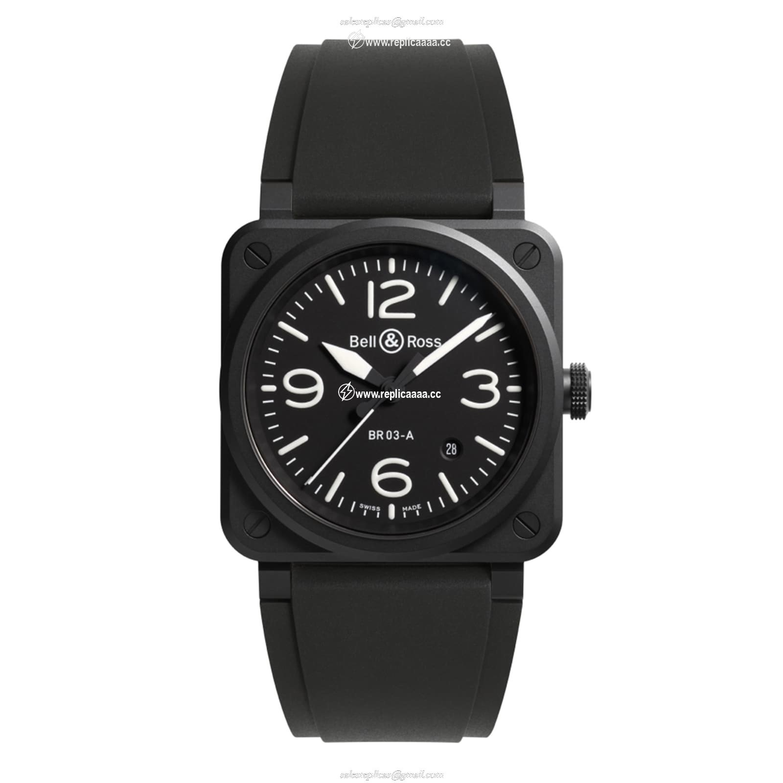 Bell & Ross BR 03 Black Matte 41mm BR03A-BL-CE/SRB