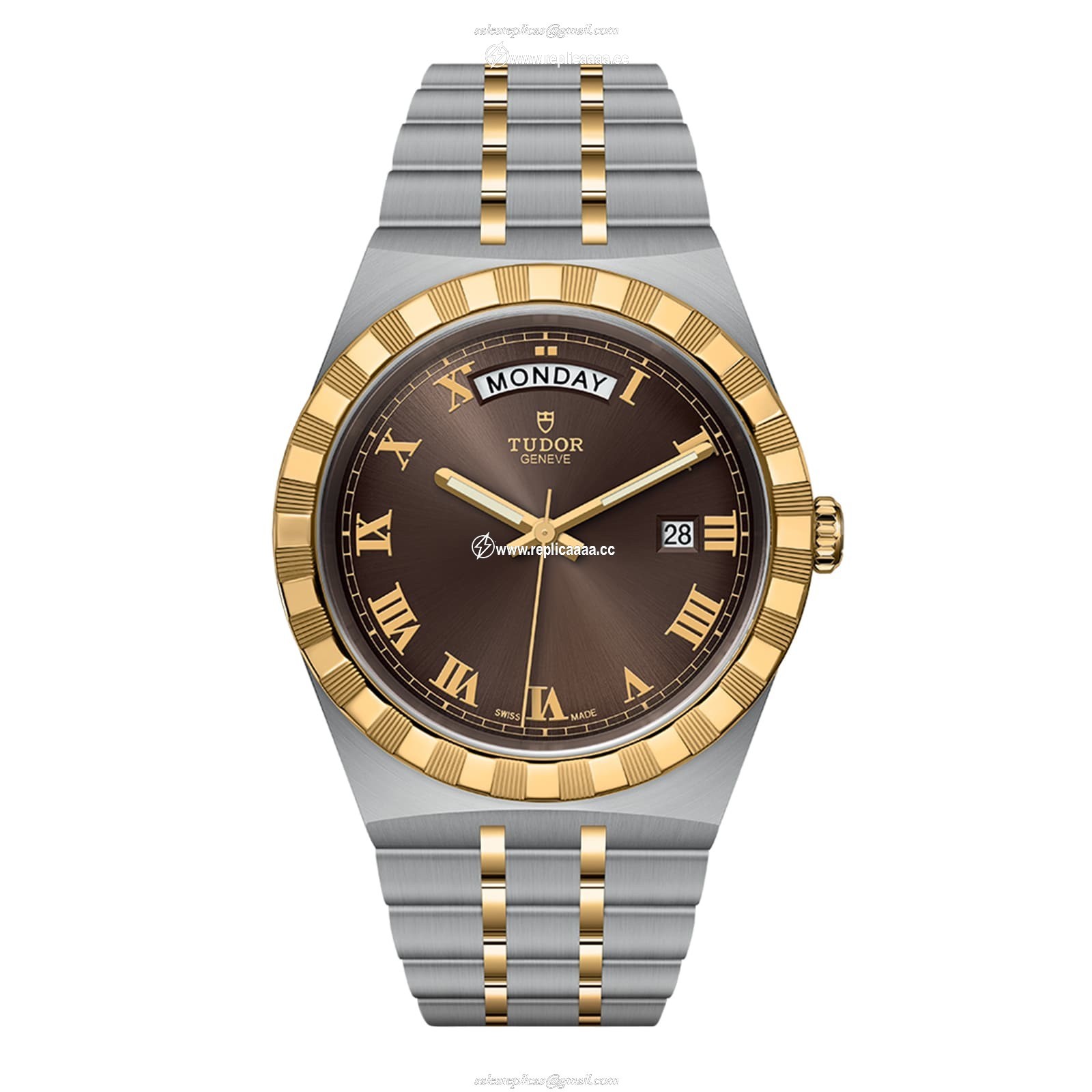 Tudor Royal S G 41mm Steel Case Chocolate Brown Dial M28603-0007