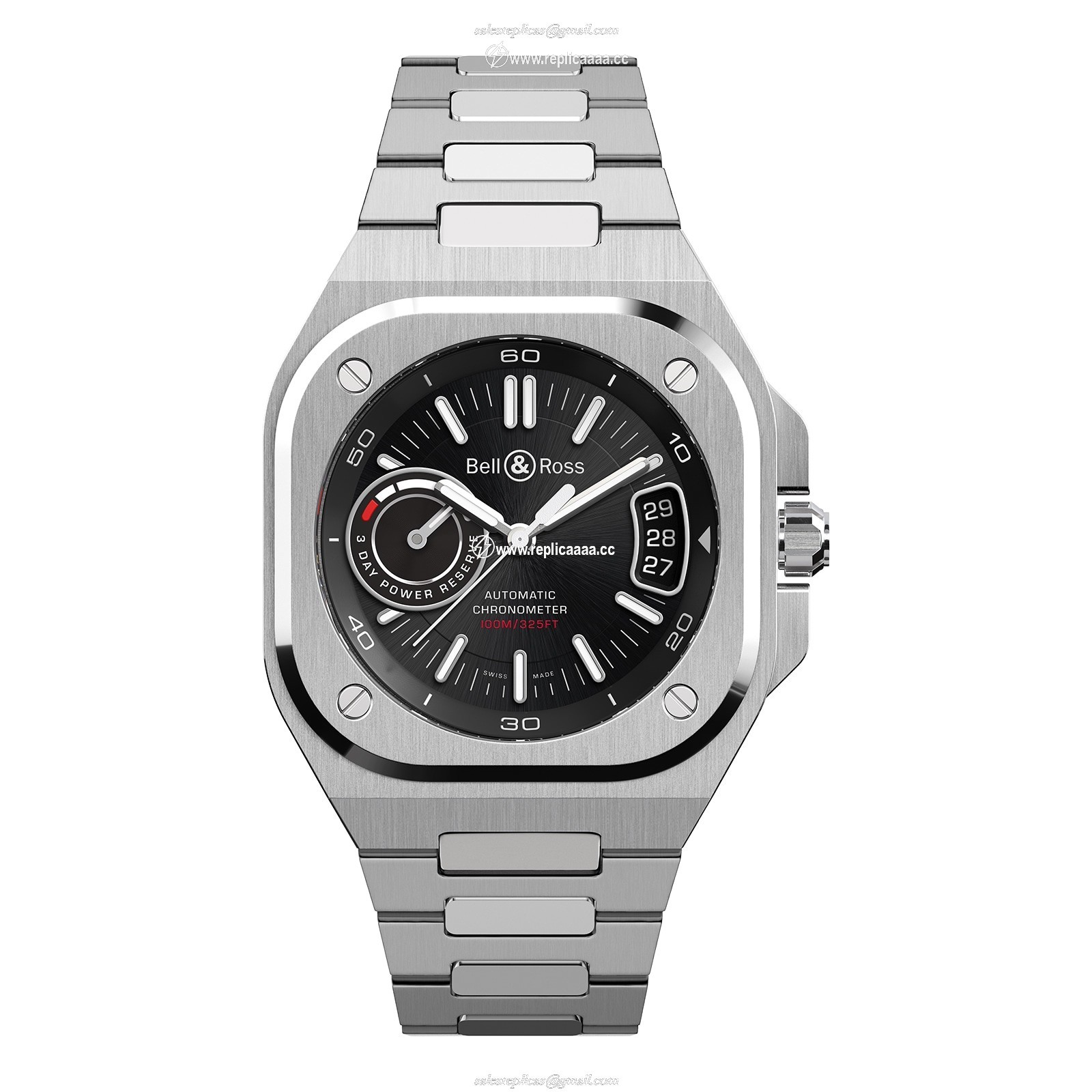 Bell & Ross BR-X5 BLACK STEEL 41MM BRX5R-BL-ST/SST