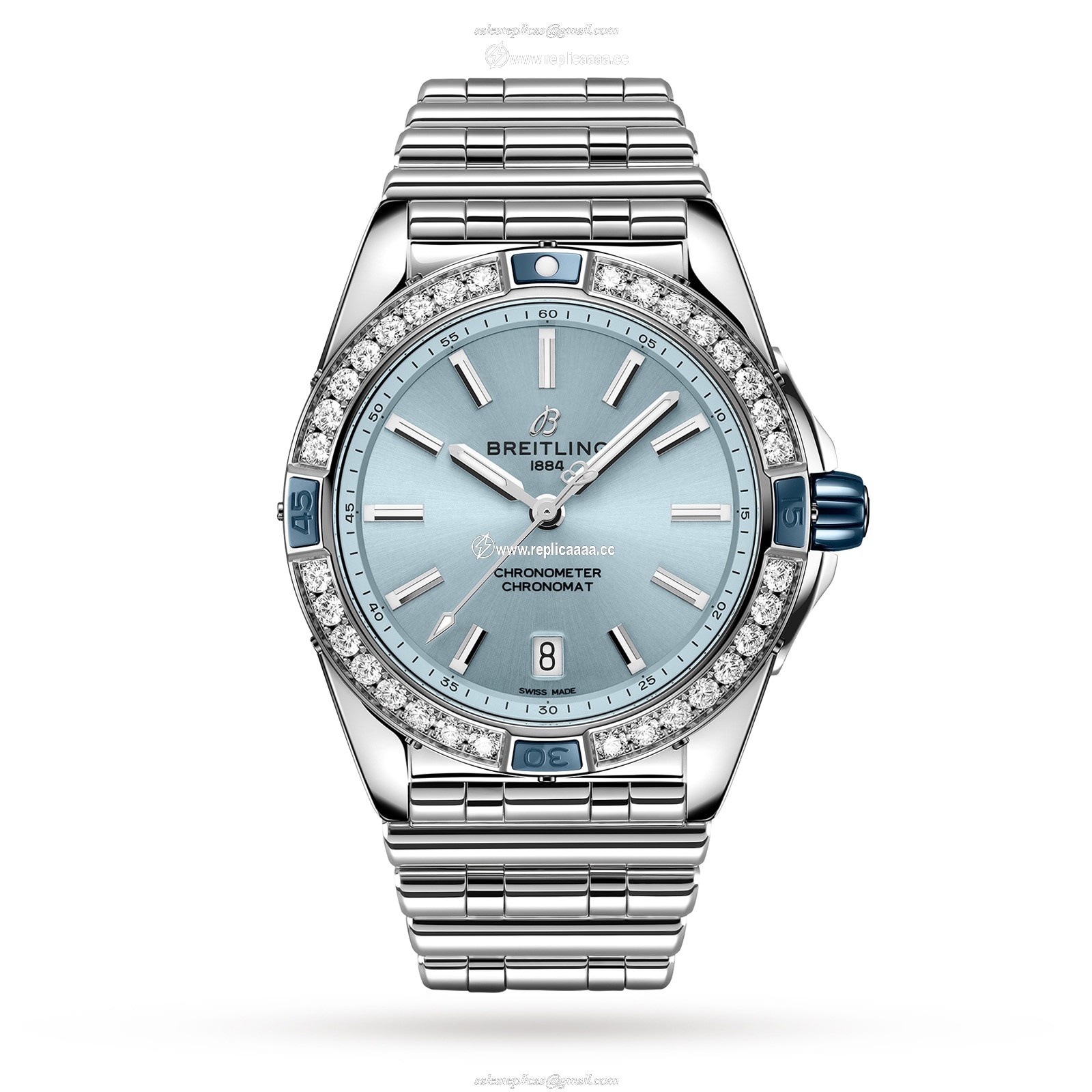 Breitling Super Chronomat Automatic 38 Blue Stainless Steel Bracelet details A17356531C1A1 1 Breitling Super Chronomat Automatic 38 Blue Stainless Steel Bracelet details A17356531C1A1