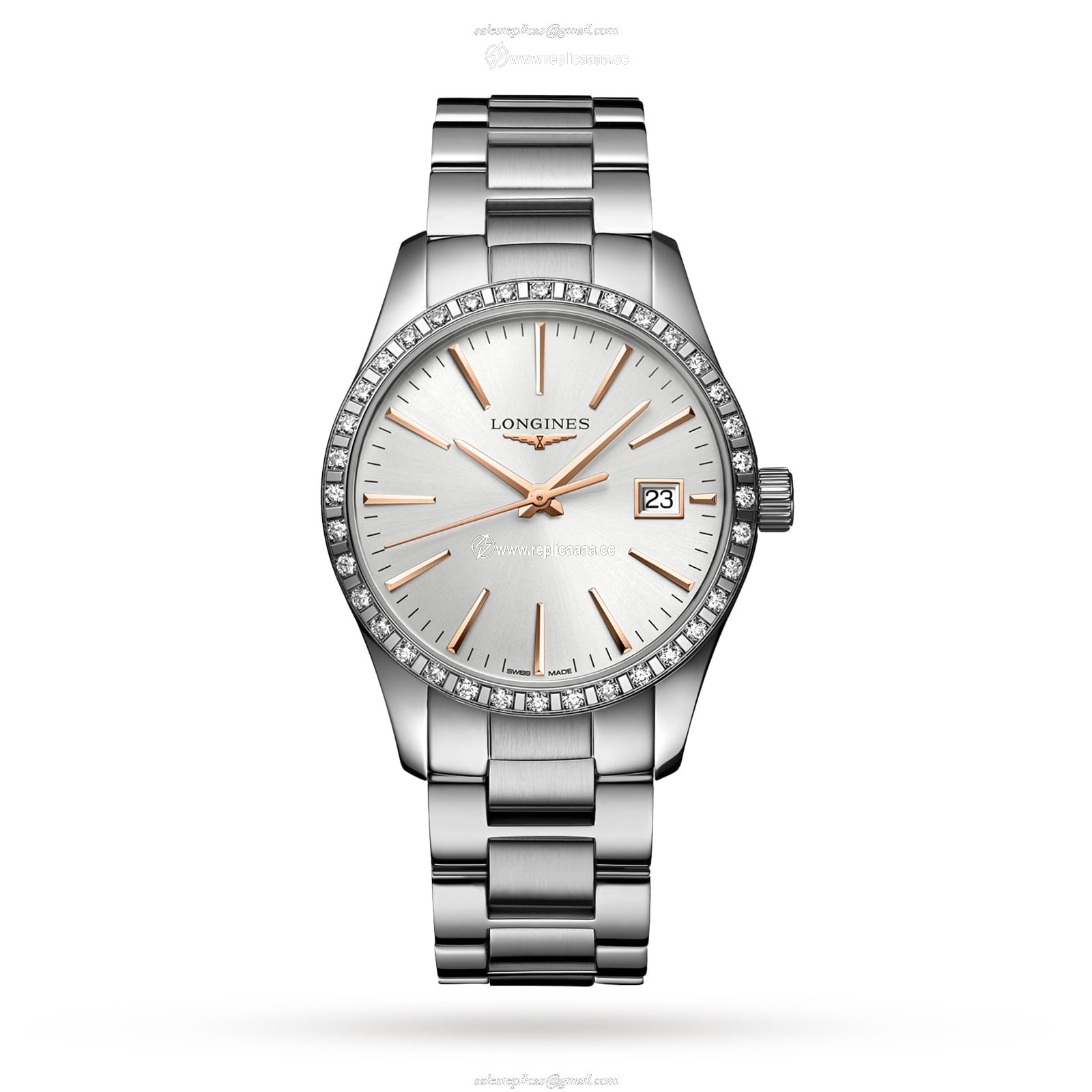 Longines Conquest Classic 34mm Ladies details Silver L23860726 1 Longines Conquest Classic 34mm Ladies details Silver L23860726