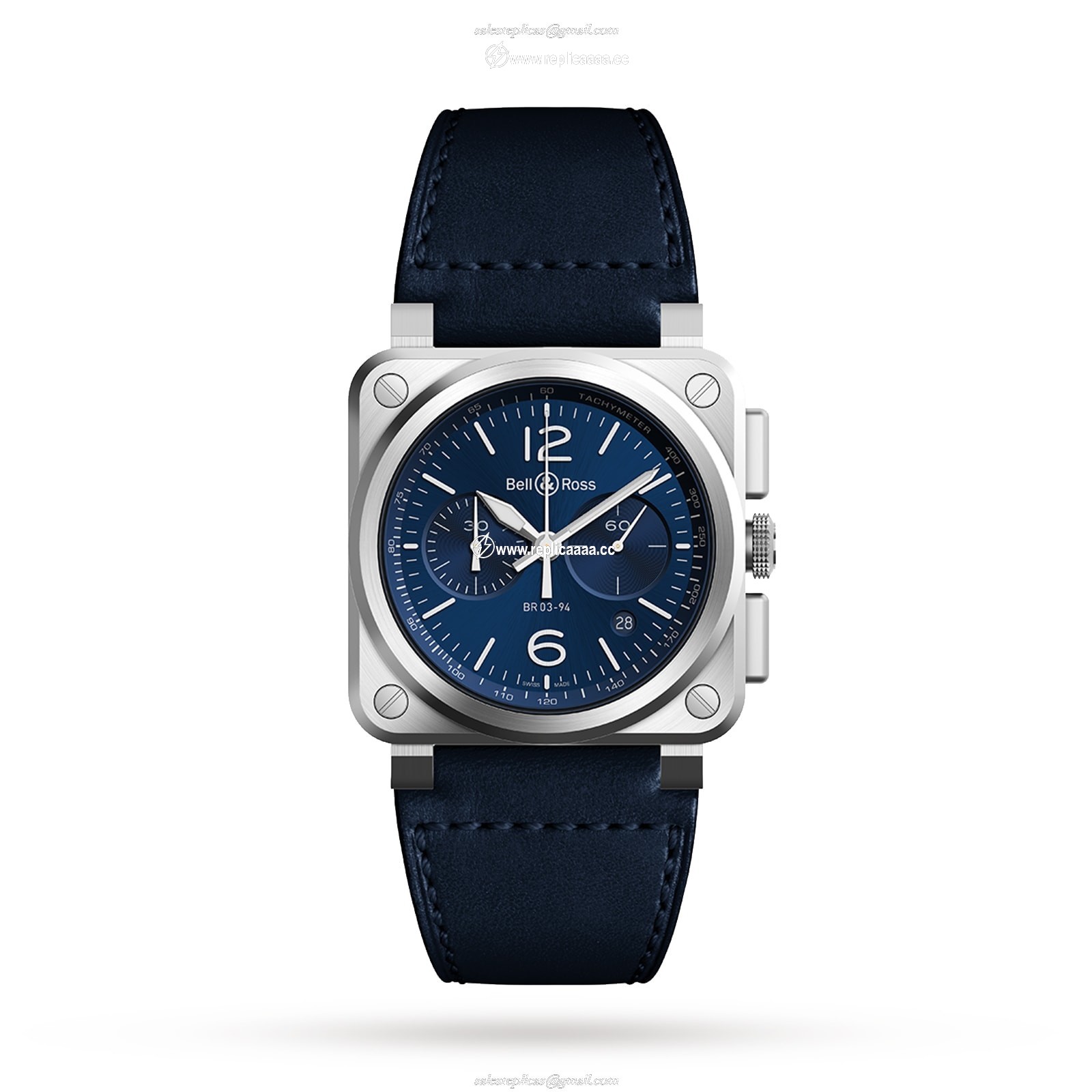 Bell & Ross BR 03-94 BLUE STEEL 42mm BR0394-BLU-ST/SCA 1 Bell & Ross BR 03-94 BLUE STEEL 42mm BR0394-BLU-ST/SCA