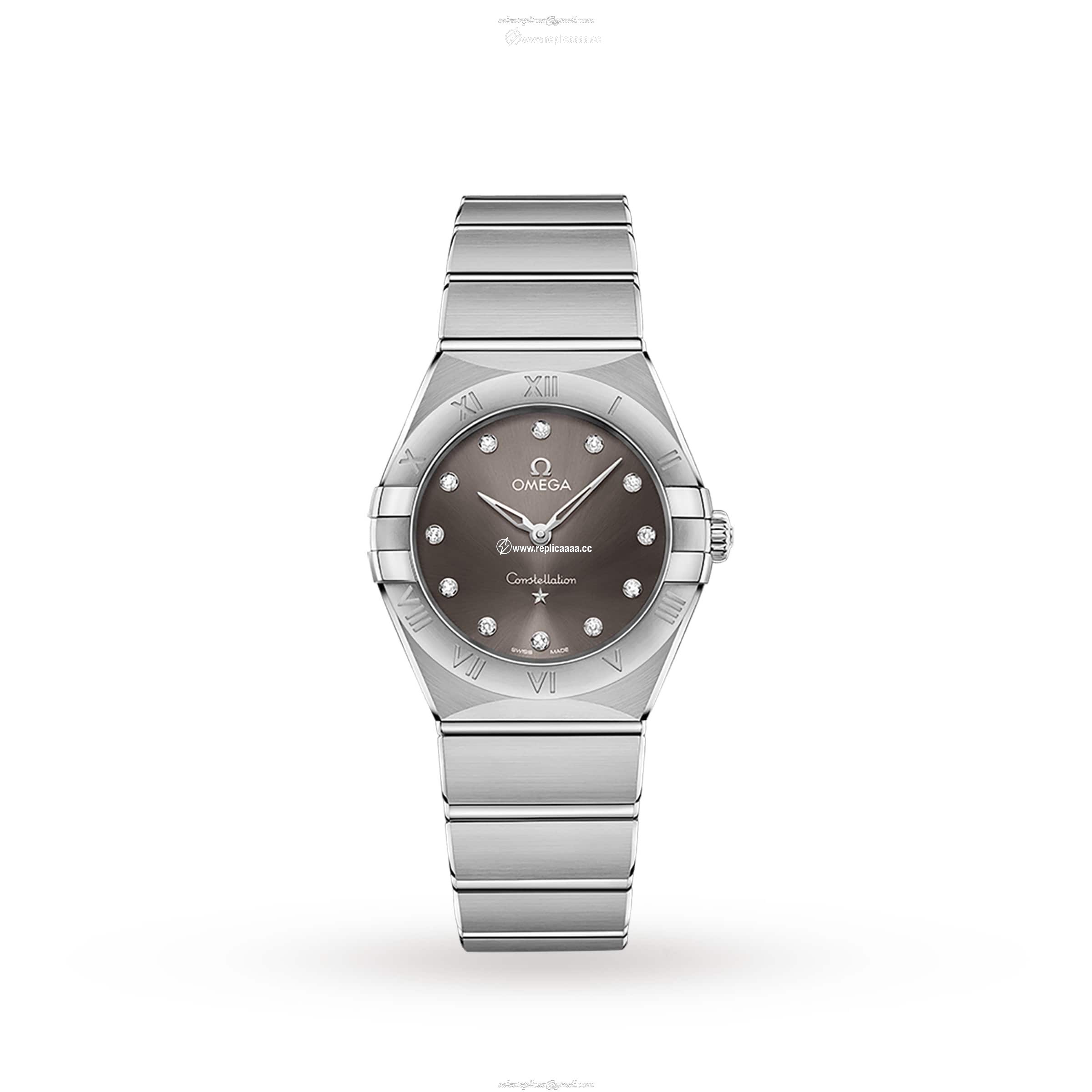 Omega Constellation Manhattan 28mm Ladies details O13110286056001 1 Omega Constellation Manhattan 28mm Ladies details O13110286056001