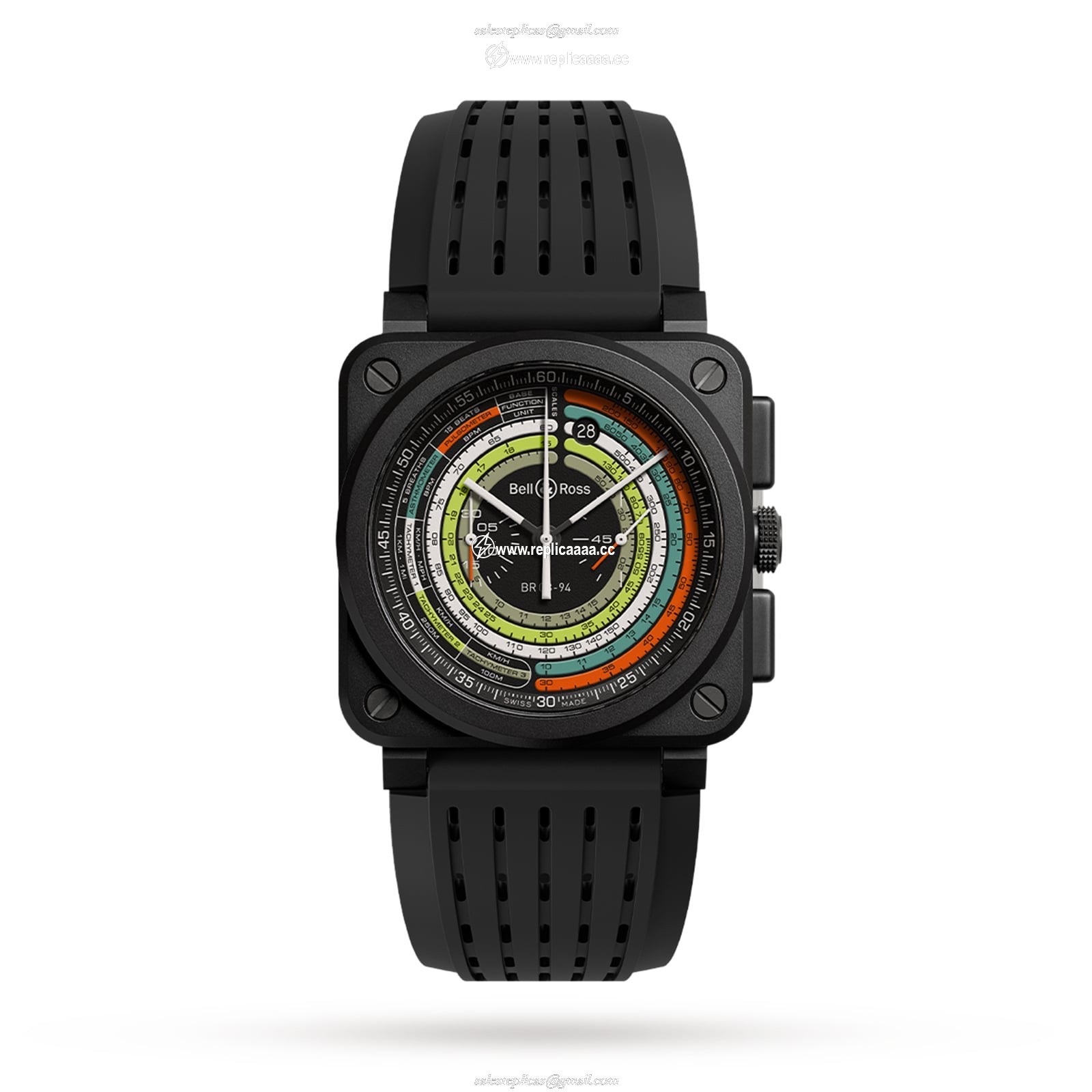Bell & Ross BR 03-94 MULTIMETER LIMITED EDITION 42mm BR0394-SW-CE/SRB 1 Bell & Ross BR 03-94 MULTIMETER LIMITED EDITION 42mm BR0394-SW-CE/SRB