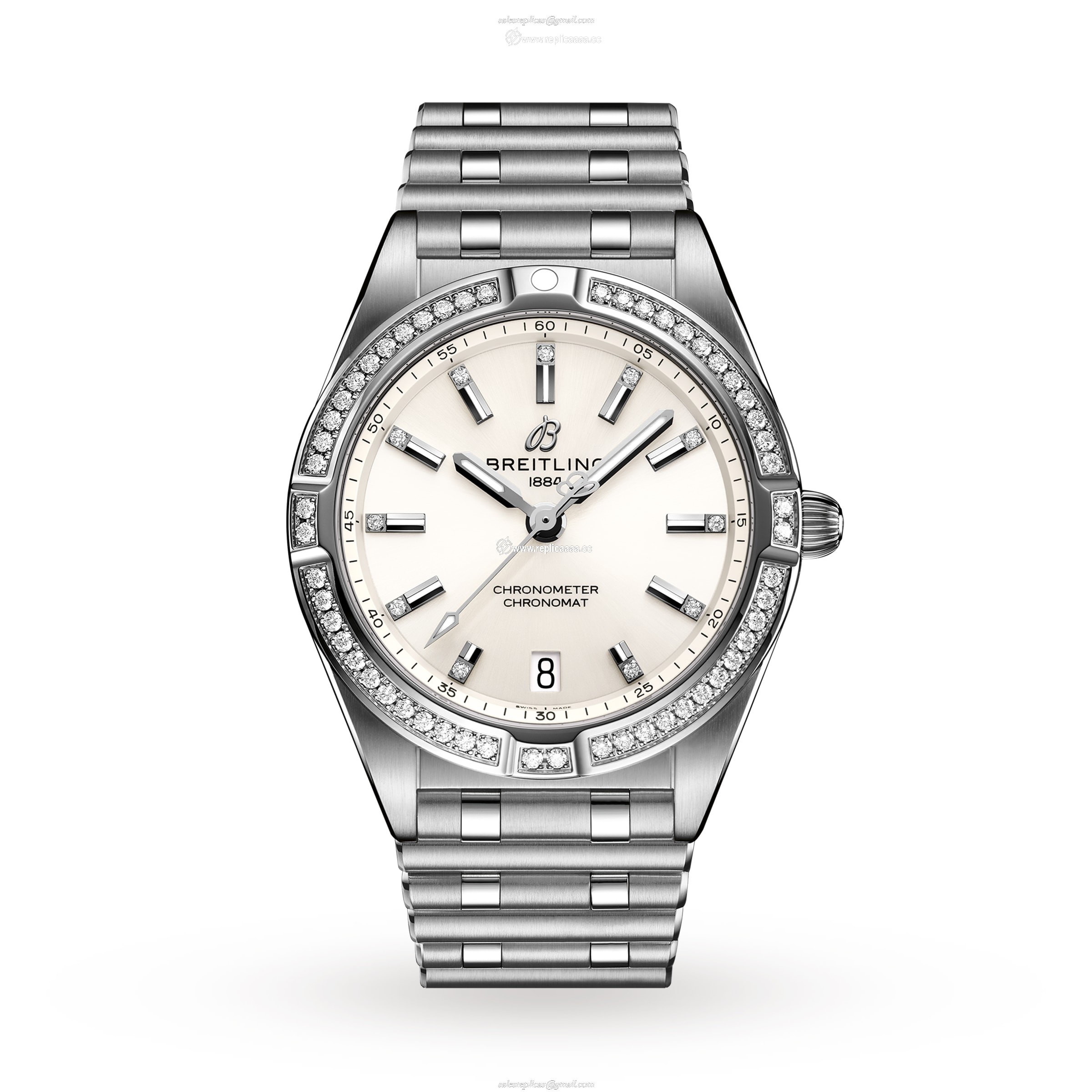 Breitling Chronomat 32 Stainless Steel (gem-set) details A77310591A1A1 1 Breitling Chronomat 32 Stainless Steel (gem-set) details A77310591A1A1