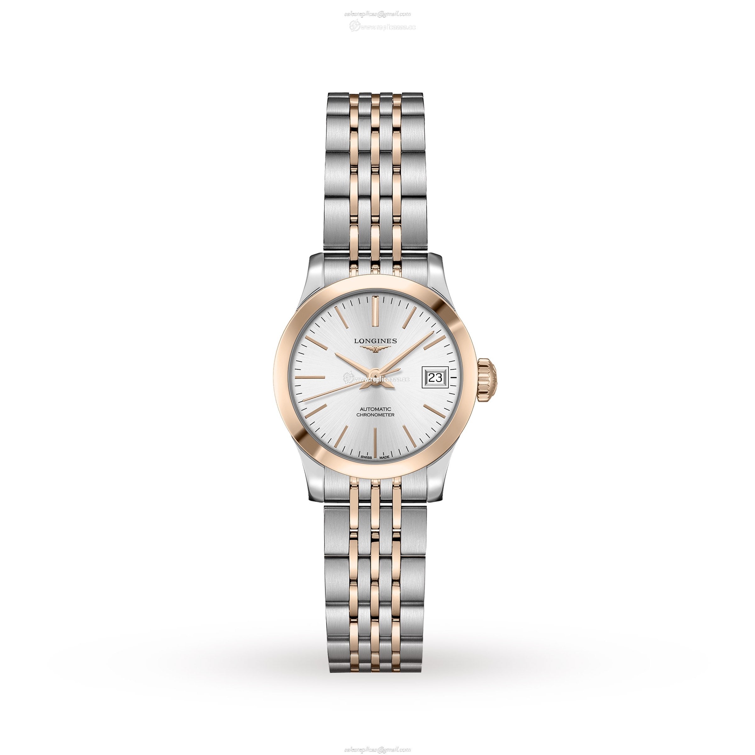 Longines Record 26mm Ladies details L23205727 1 Longines Record 26mm Ladies details L23205727