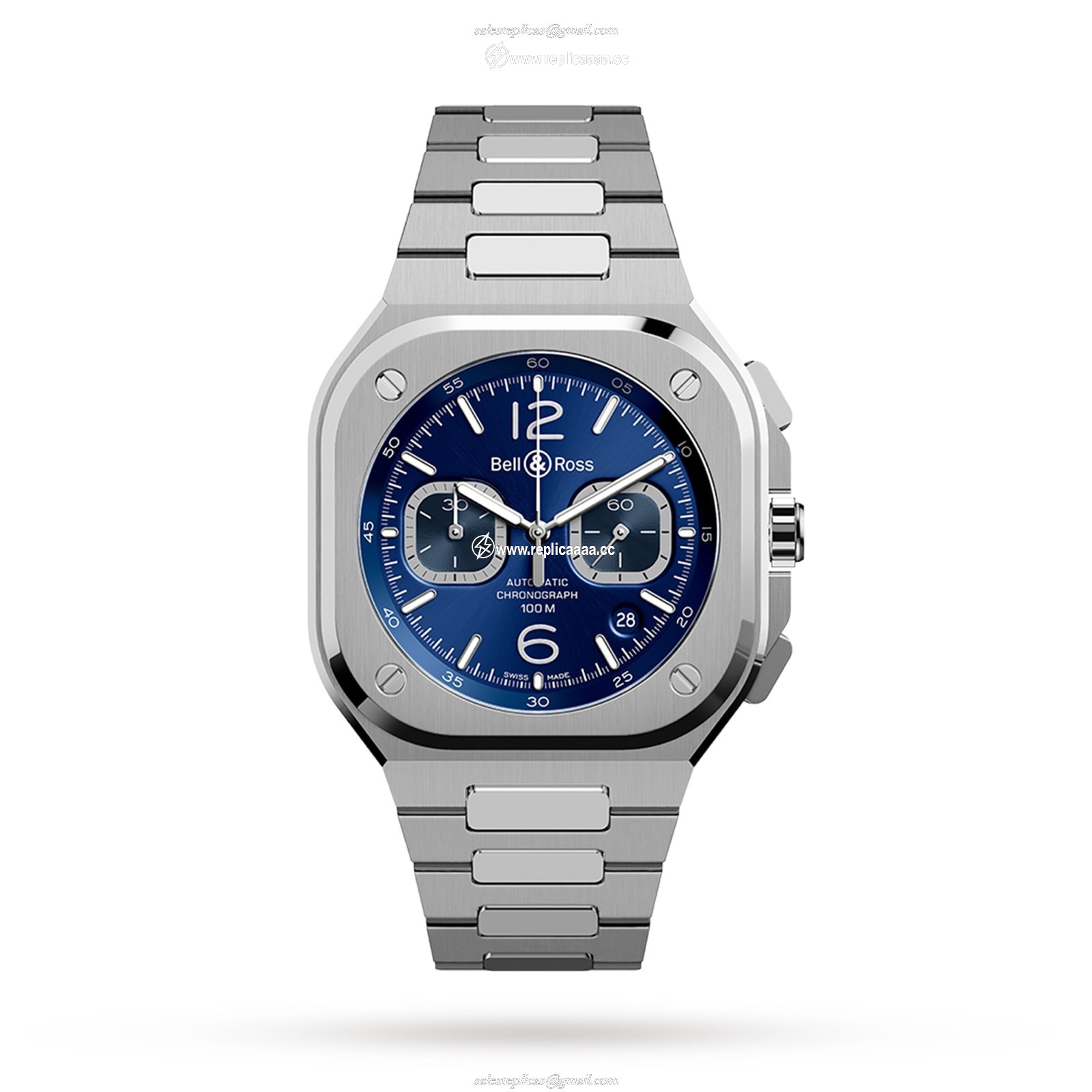 Bell & Ross BR 05 CHRONO BLUE STEEL 42mm BR05C-BLU-ST/SST 1 Bell & Ross BR 05 CHRONO BLUE STEEL 42mm BR05C-BLU-ST/SST
