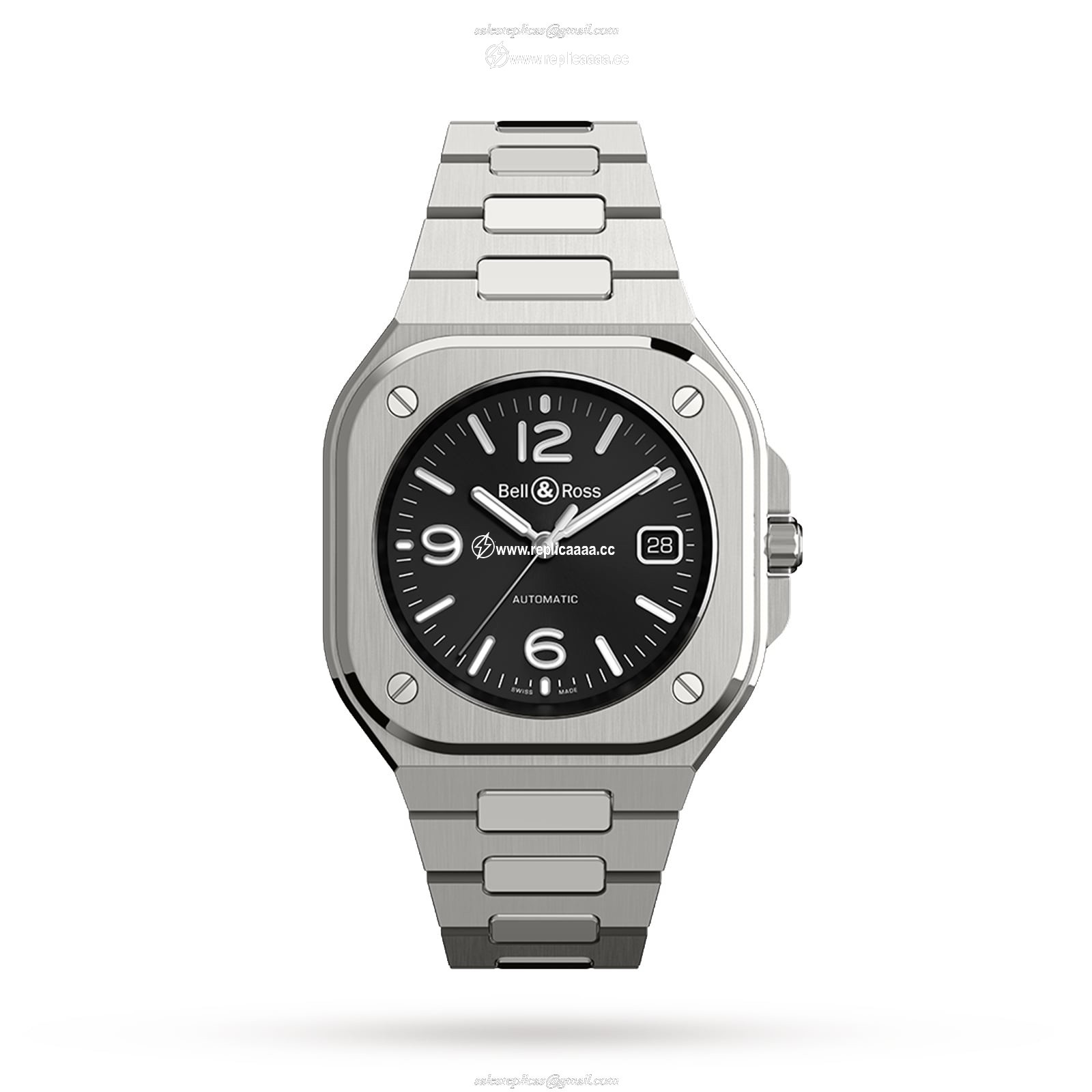 Bell & Ross BR 05 BLACK STEEL 40mm BR05A-BL-ST/SST 1 Bell & Ross BR 05 BLACK STEEL 40mm BR05A-BL-ST/SST