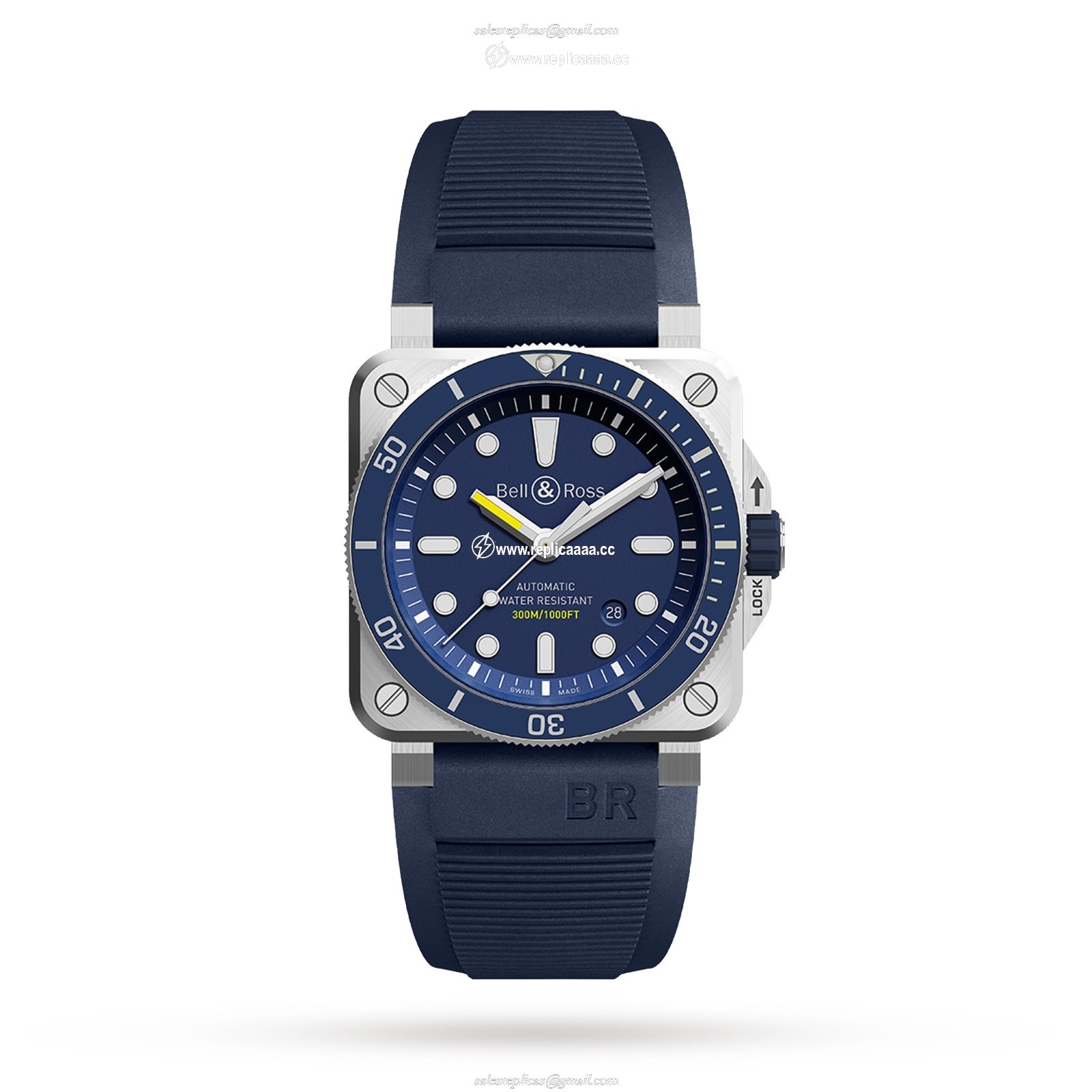 Bell & Ross BR 03-92 DIVER BLUE 42mm BR0392-D-BU-ST/SRB 1 Bell & Ross BR 03-92 DIVER BLUE 42mm BR0392-D-BU-ST/SRB