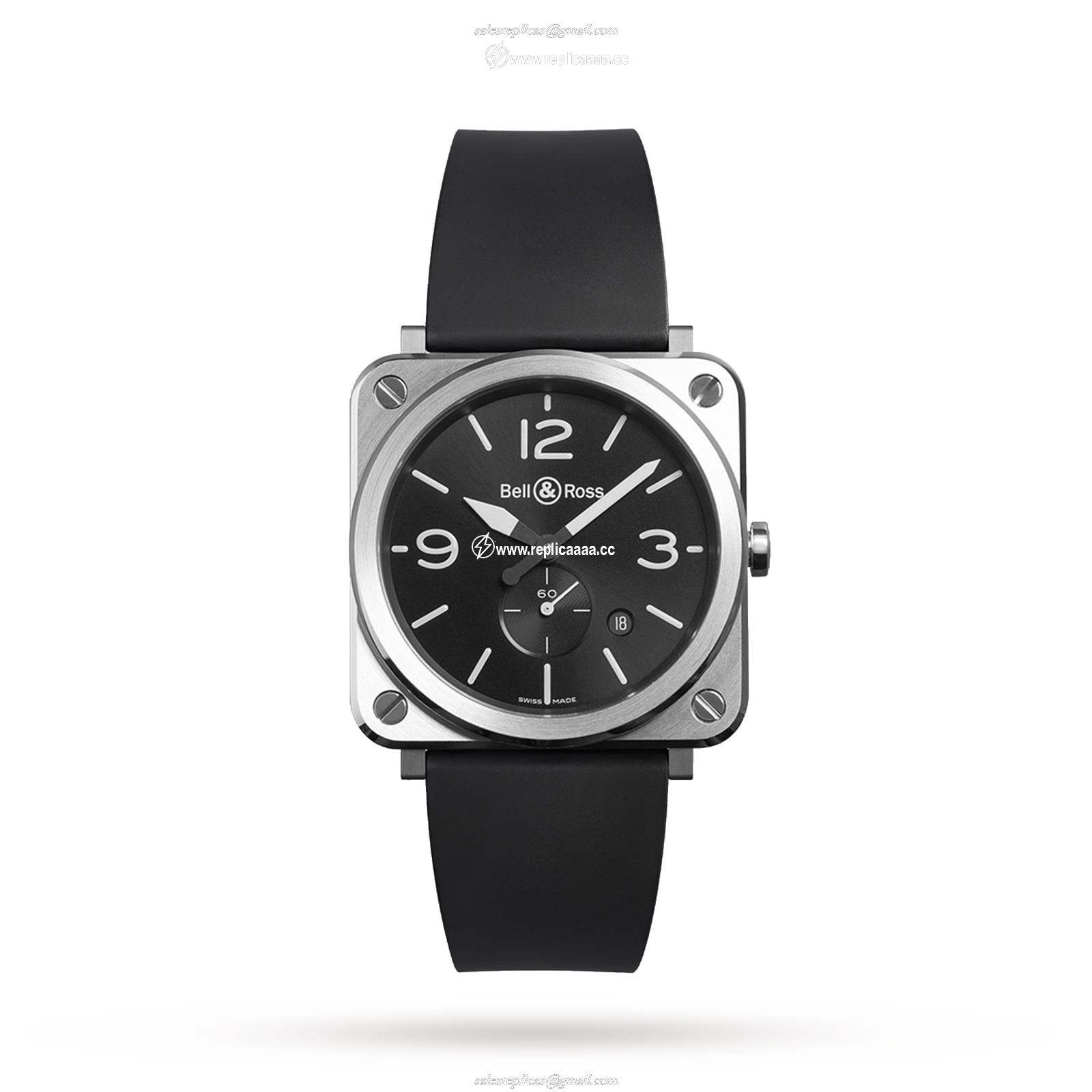 Bell & Ross BR S STEEL 39mm BRS-BLC-ST
