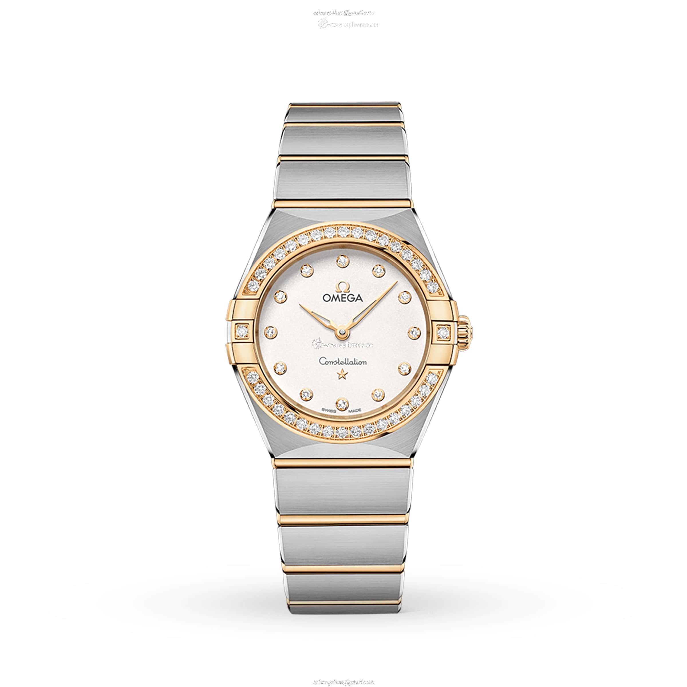 Omega Constellation Manhattan 28mm Ladies details O13125286052002 1 Omega Constellation Manhattan 28mm Ladies details O13125286052002