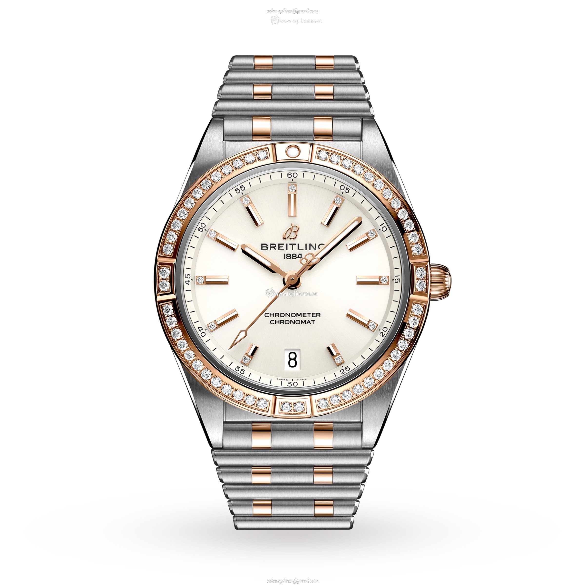 Breitling Chronomat Automatic 36 Stainless Steel 18k Red Gold details U10380591A1U1 1 Breitling Chronomat Automatic 36 Stainless Steel 18k Red Gold details U10380591A1U1