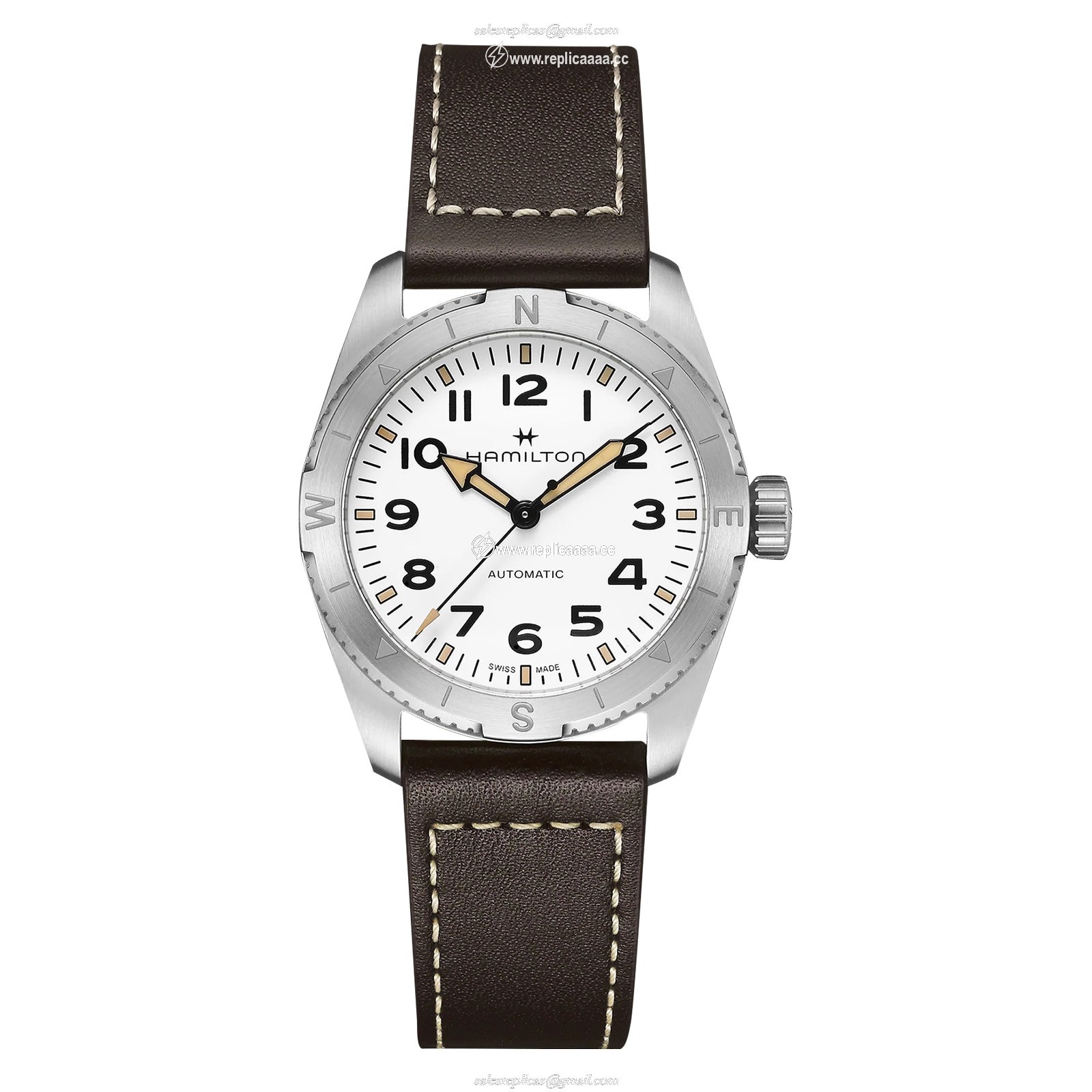 Hamilton Khaki Field Expedition Automatic 37mm Mens details White H70225510