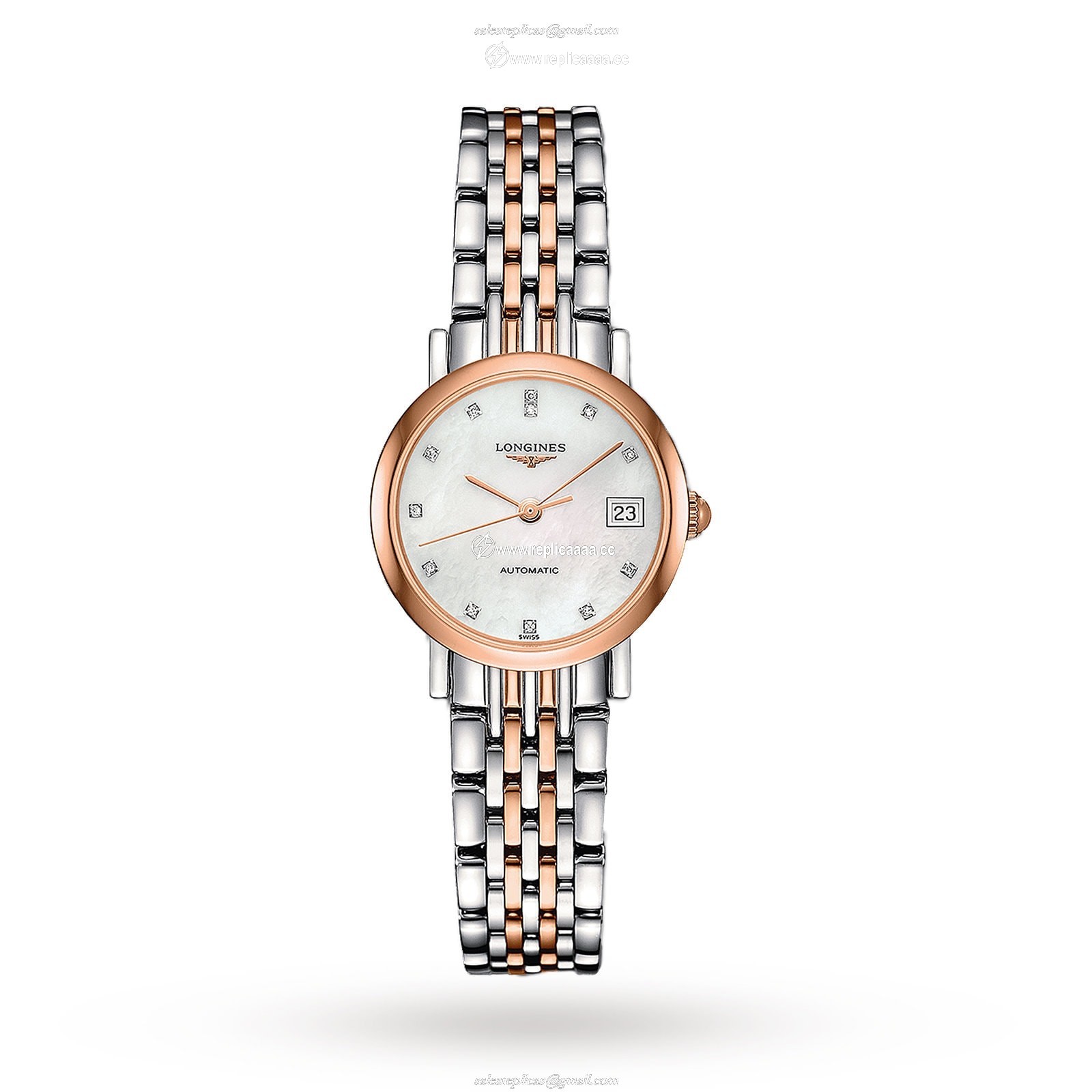 Longines Elegant 25.5mm Diamond Automatic Ladies details L43095877 1 Longines Elegant 25.5mm Diamond Automatic Ladies details L43095877