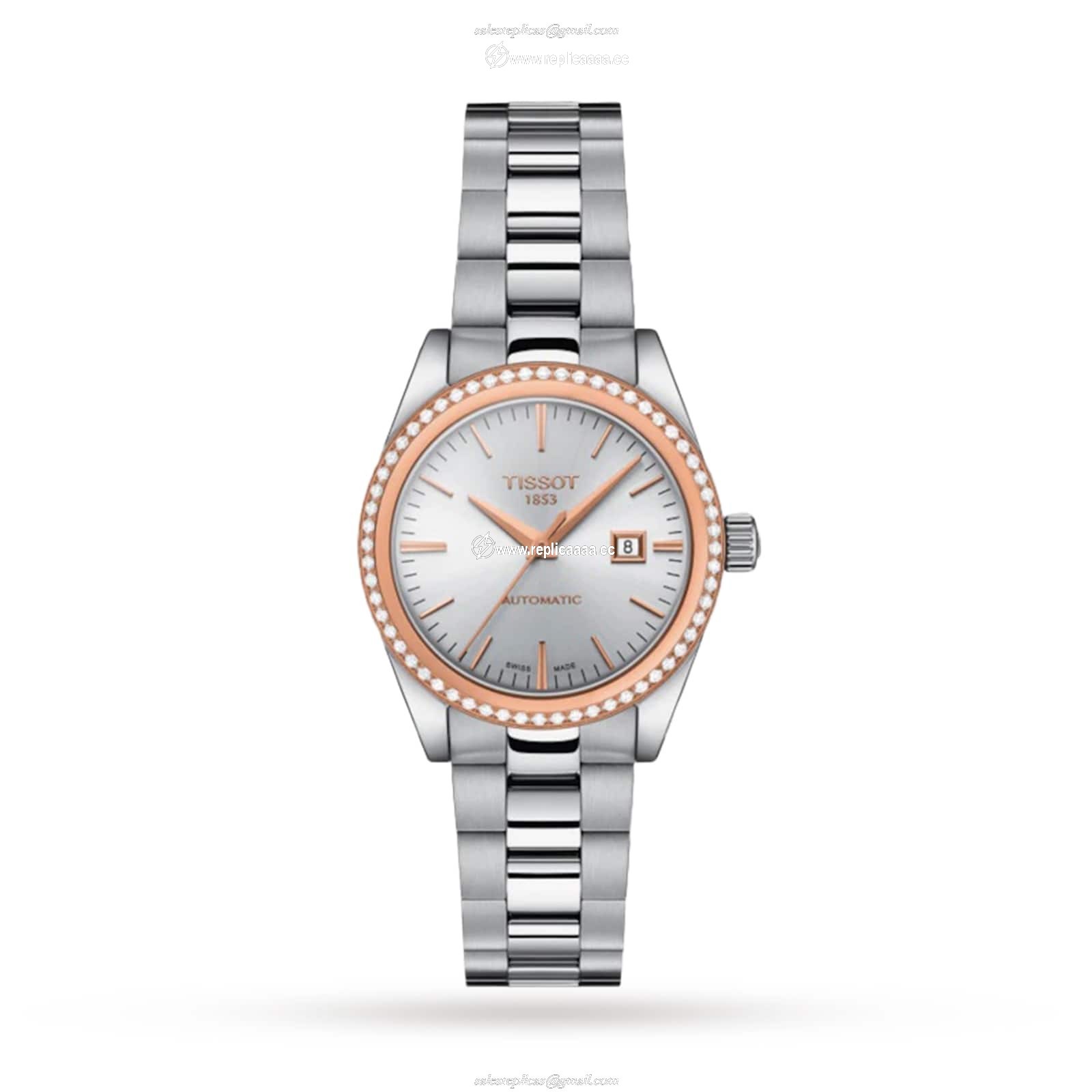 Tissot T-Gold T-My Lady Automatic 18K Gold 29mm Ladies details T9300074103100