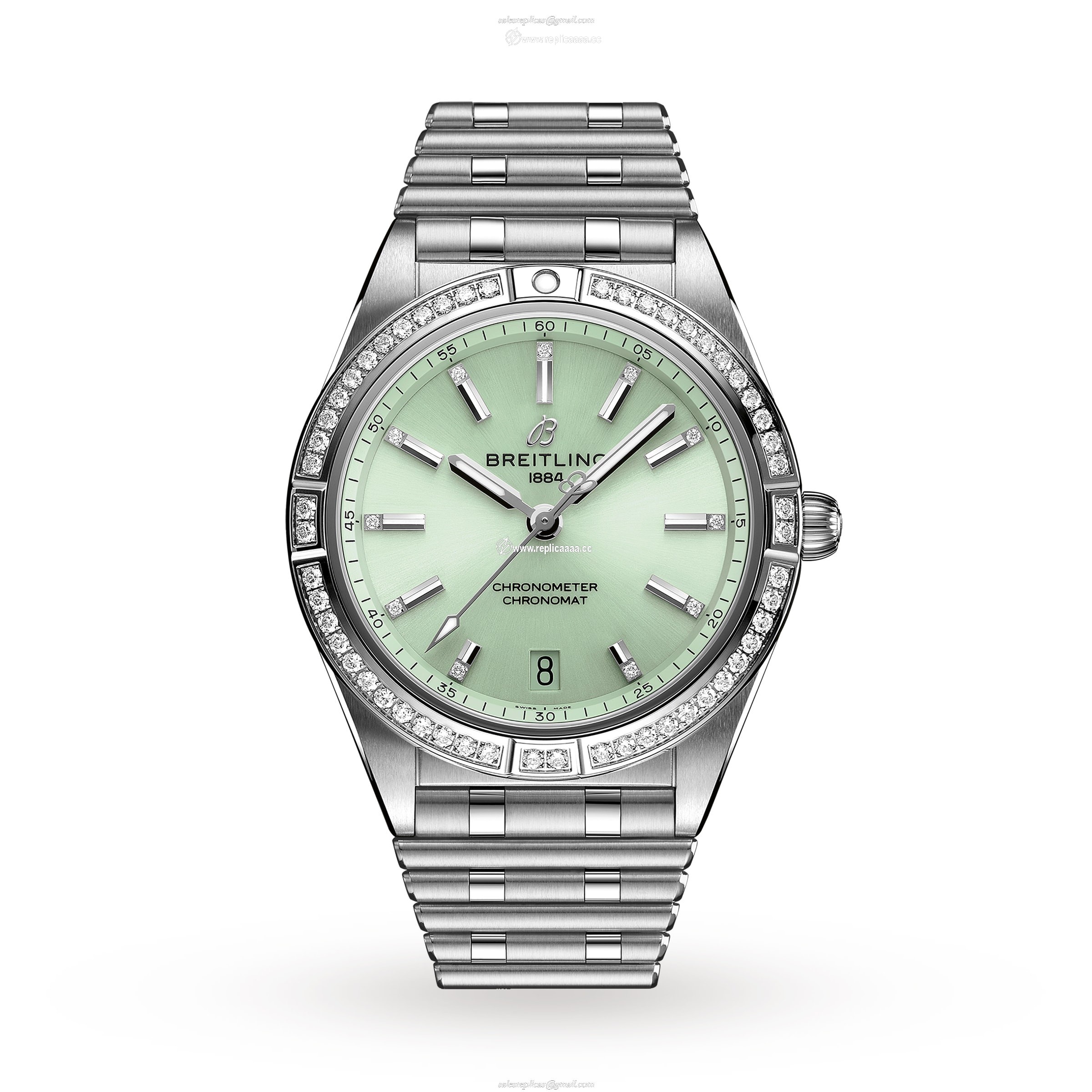 Breitling Chronomat Automatic 36 - Mint Green details A10380591L1A1