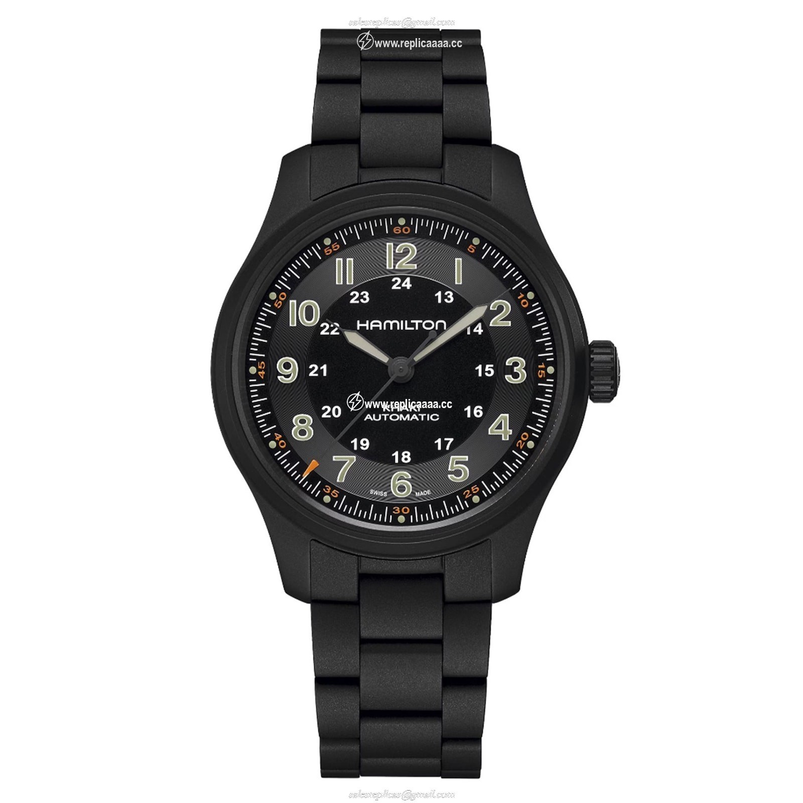 Hamilton Khaki Field Titanium Automatic 42mm Mens details Black H70665130 1 Hamilton Khaki Field Titanium Automatic 42mm Mens details Black H70665130