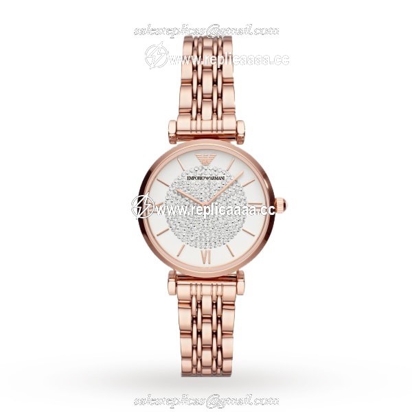 Emporio Armani T-Bar Rose Gold Tone Ladies details AR11244