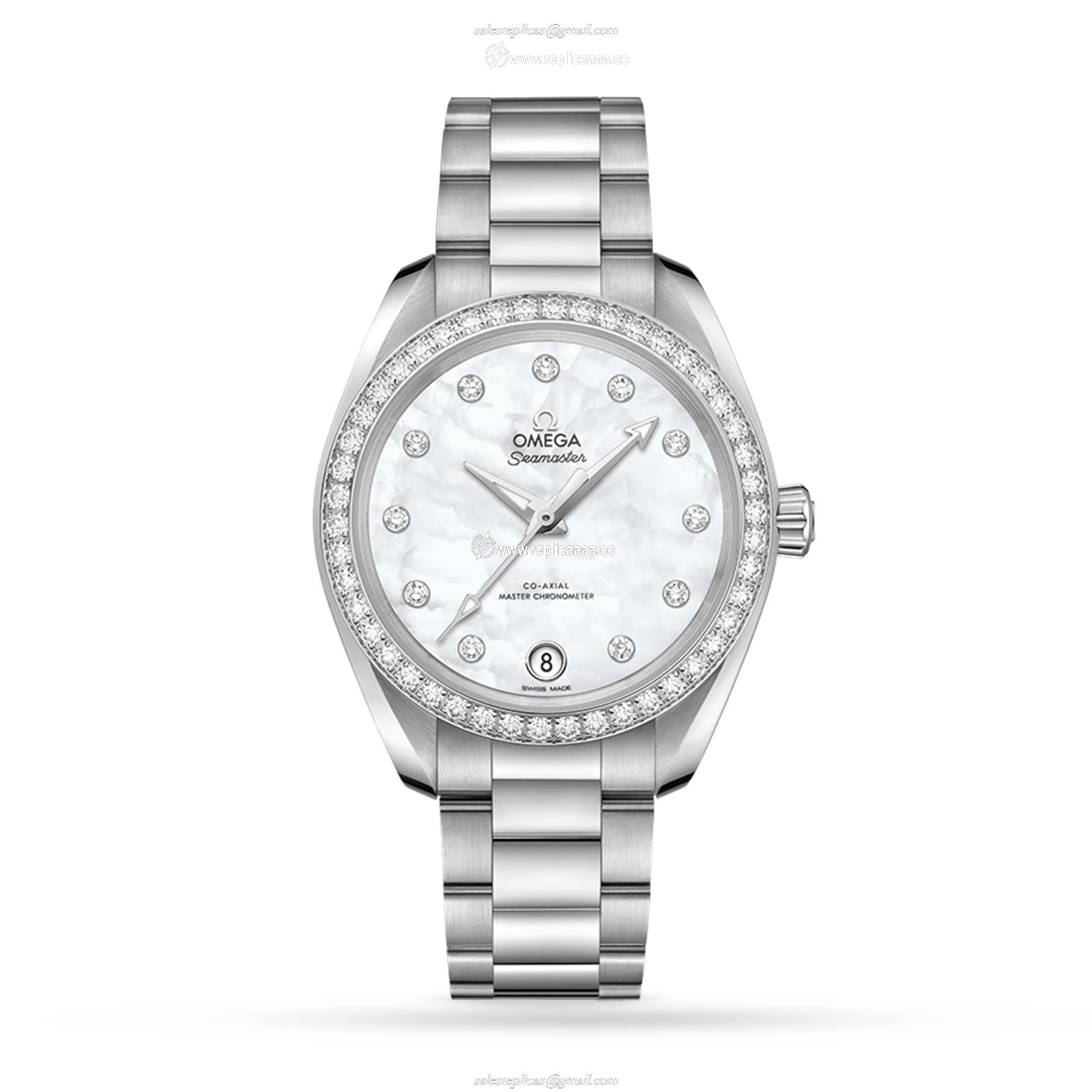 Omega Aqua Terra Seamaster 34mm Ladies details O22015342055001 1 Omega Aqua Terra Seamaster 34mm Ladies details O22015342055001