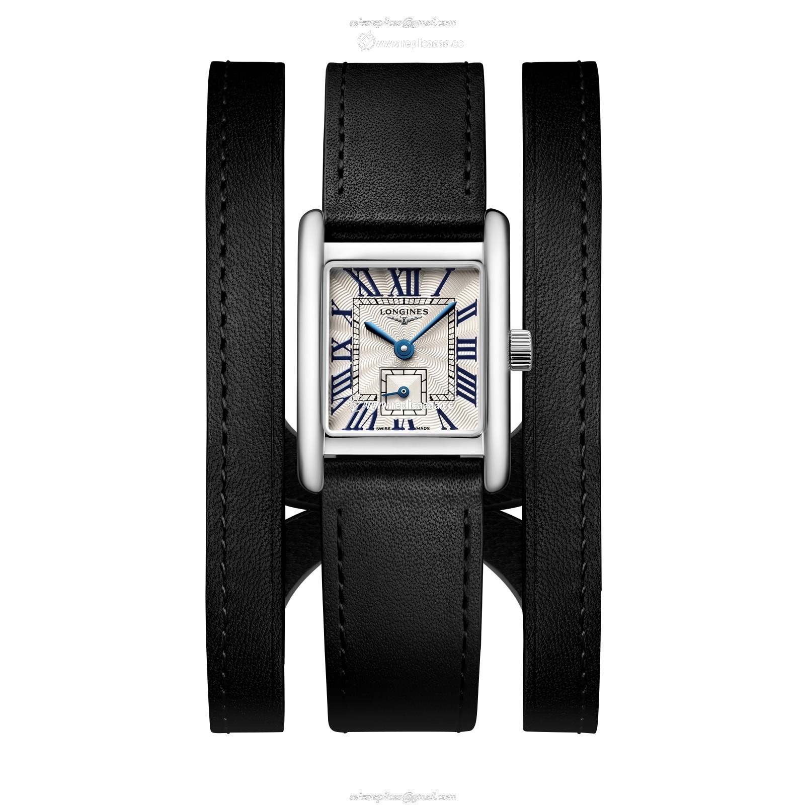 Longines Mini Dolcevita 21.5mm X 29mm Ladies details Black Strap L52004710 1 Longines Mini Dolcevita 21.5mm X 29mm Ladies details Black Strap L52004710
