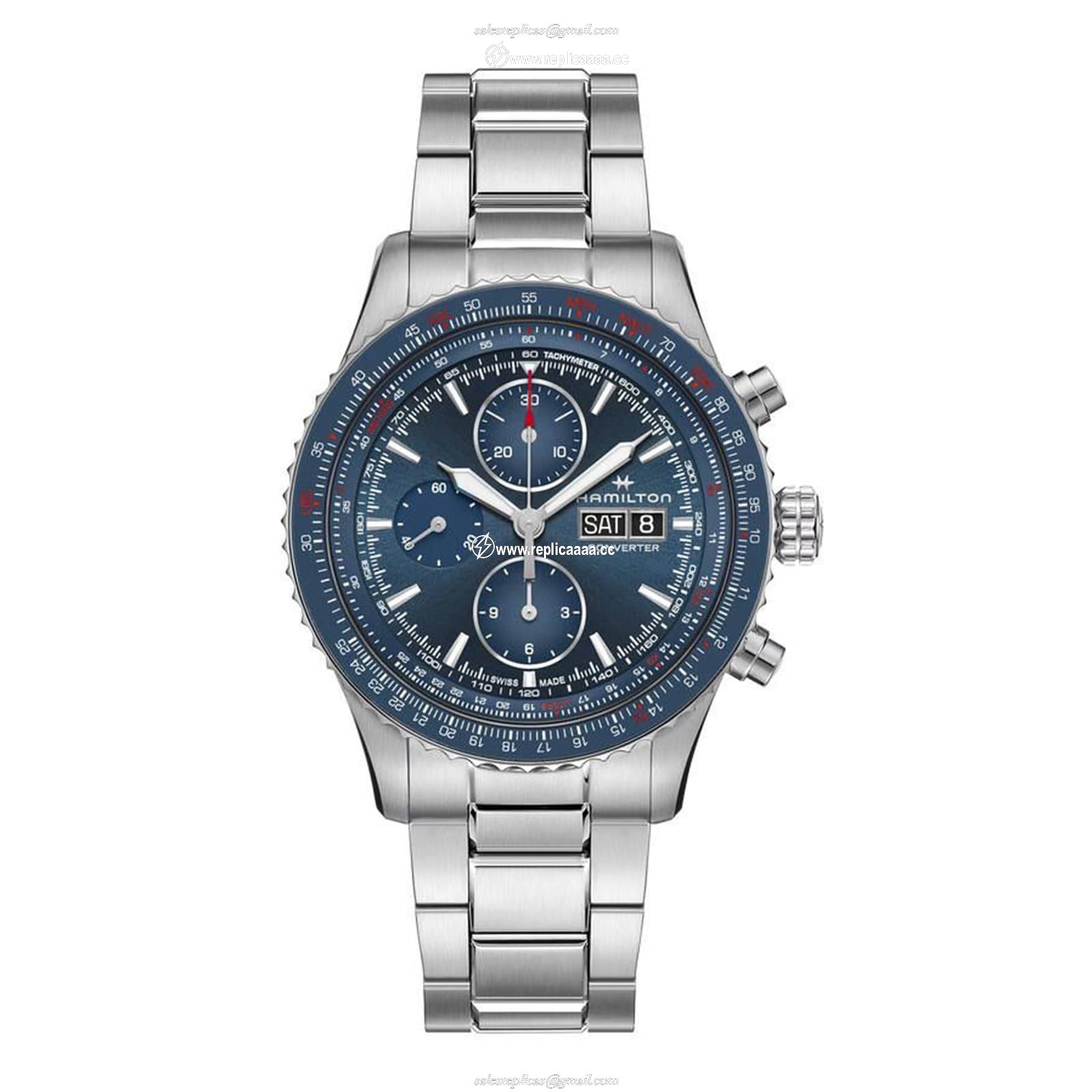 Hamilton Khaki Aviation Converter Auto Chrono 44mm Mens details H76746140 1 Hamilton Khaki Aviation Converter Auto Chrono 44mm Mens details H76746140